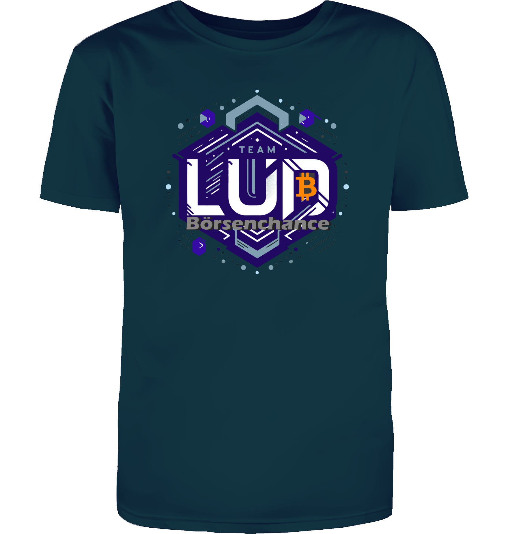 Crypto Lud blue T-Shirt beidseitig bedruckt