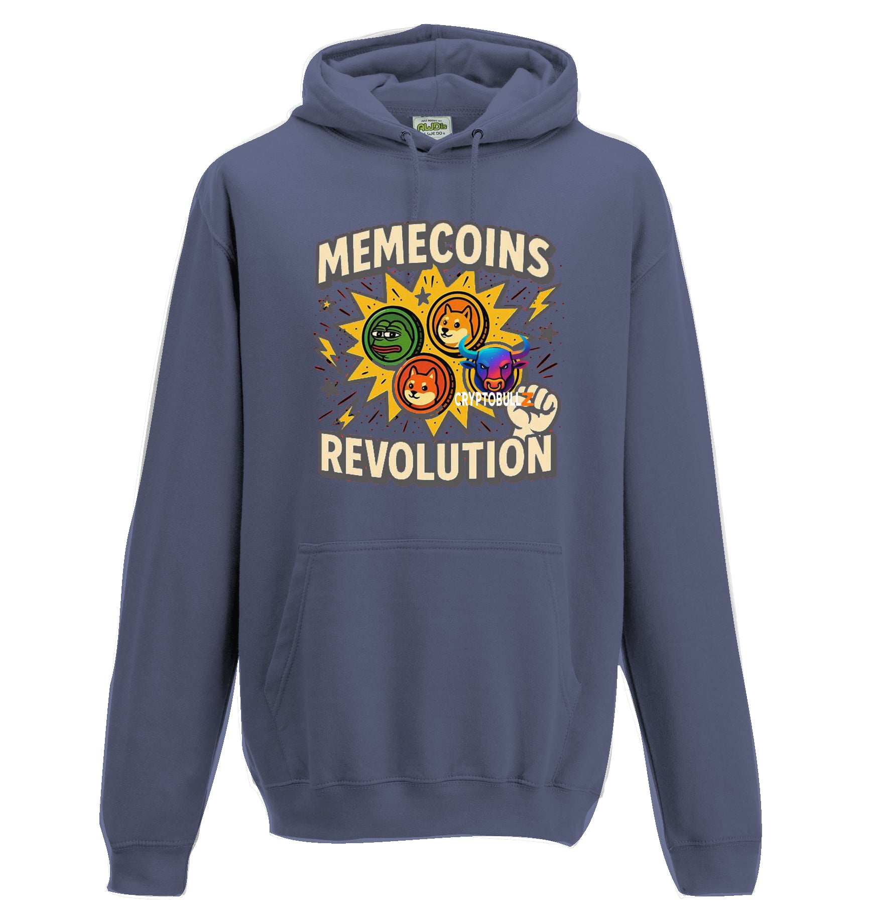 Memecoins Revolution Cryptobullz Hoodie