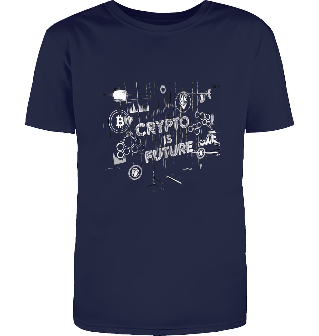 Crypto is Future Cryptobullz Edition beidsetig bedruckt T-Shirt