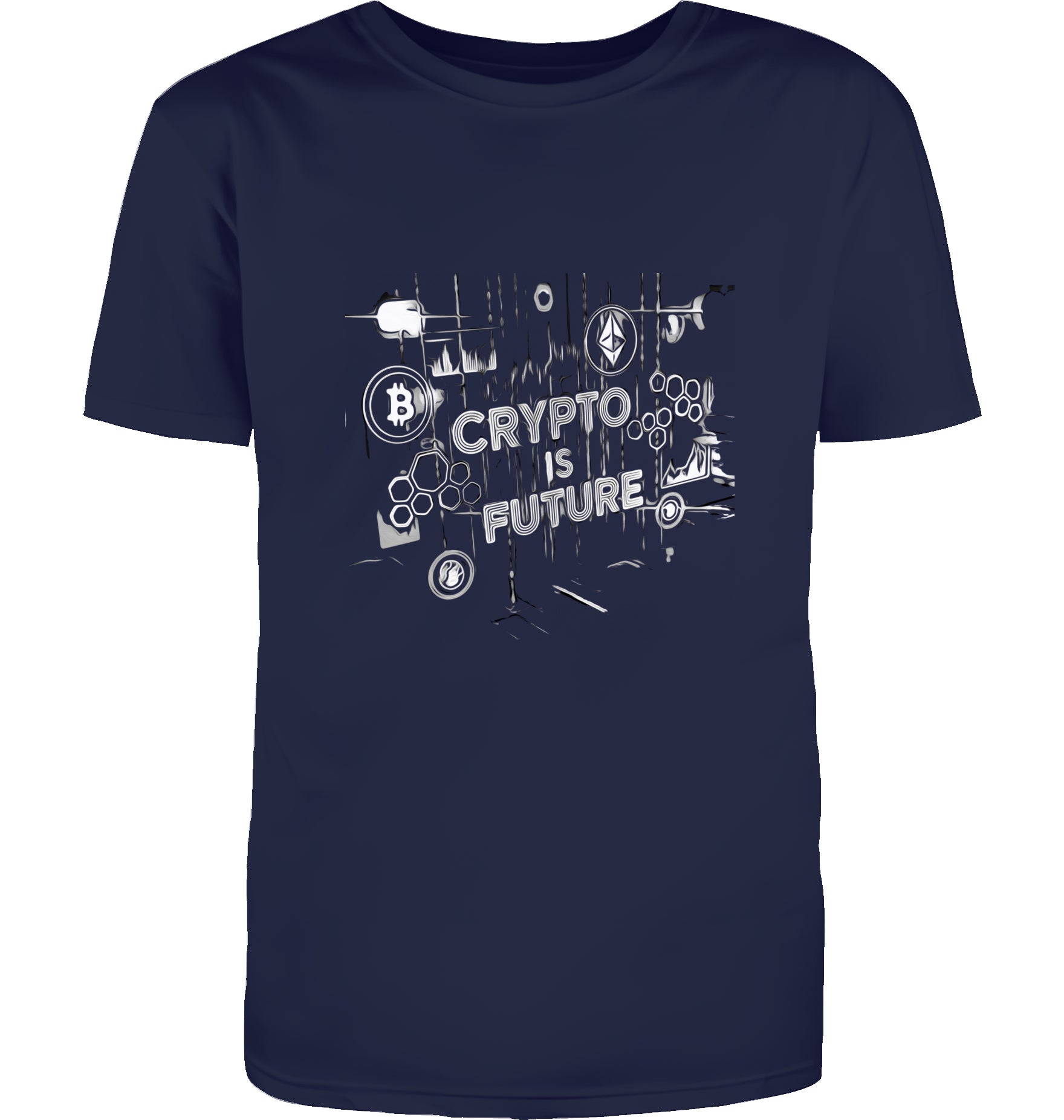 Crypto is Future Cryptobullz Edition beidsetig bedruckt T-Shirt