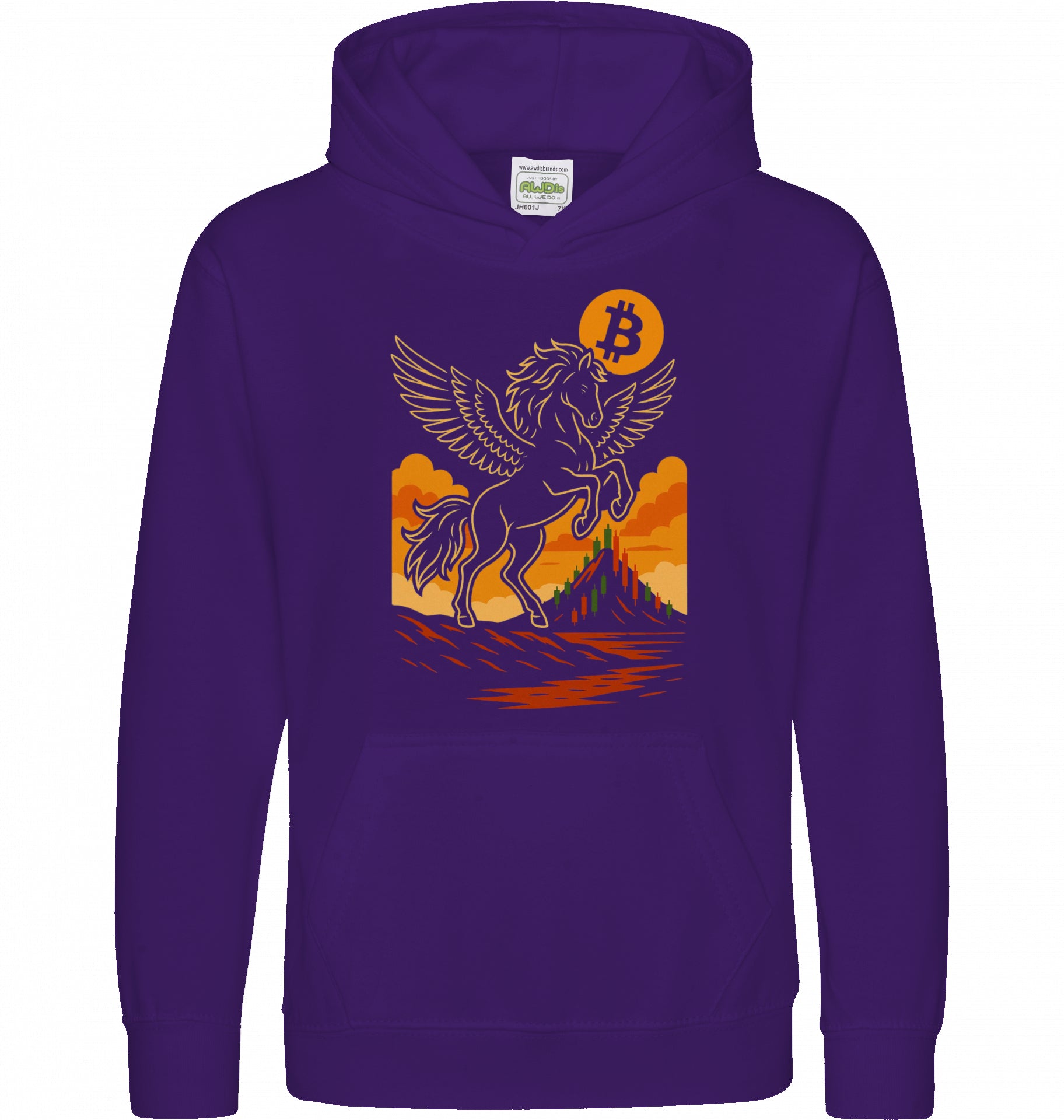 Bitcoin Unicorn Kids Hoodie