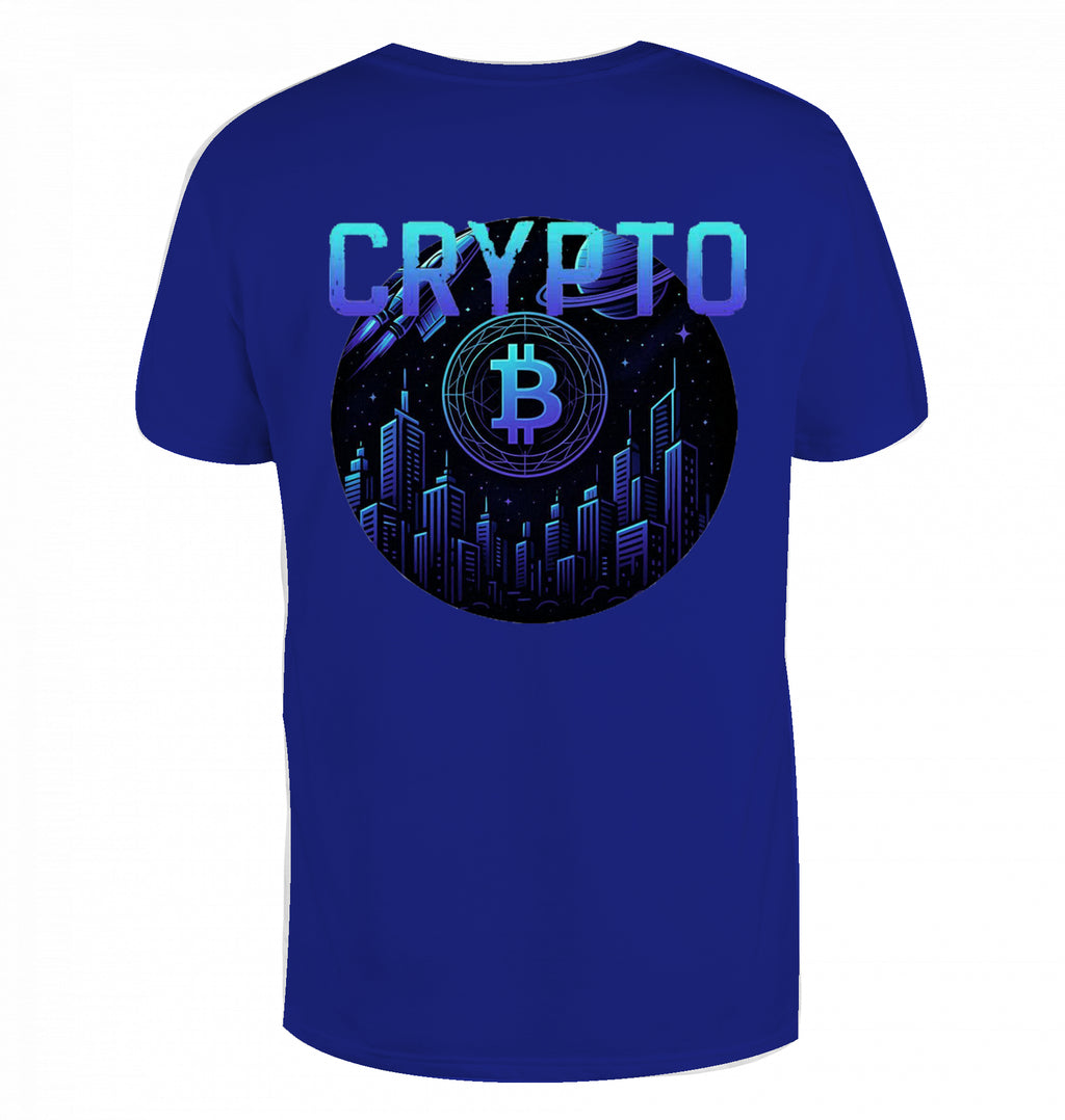 Crypto Lud blue T-Shirt beidseitig bedruckt
