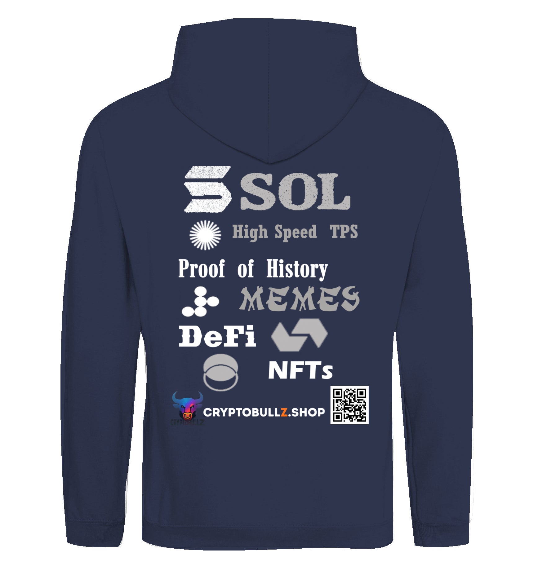 SOL Cryptobullz Hoodie beidseitig bedruckt