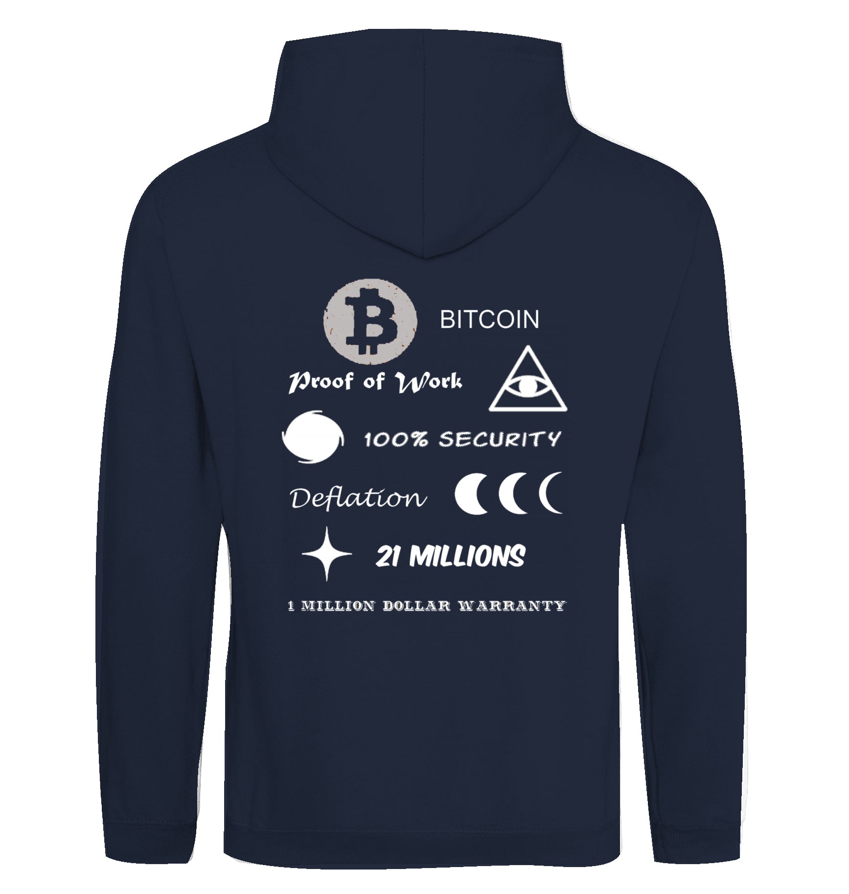 BTC Hoodie beidseitig bedruckt