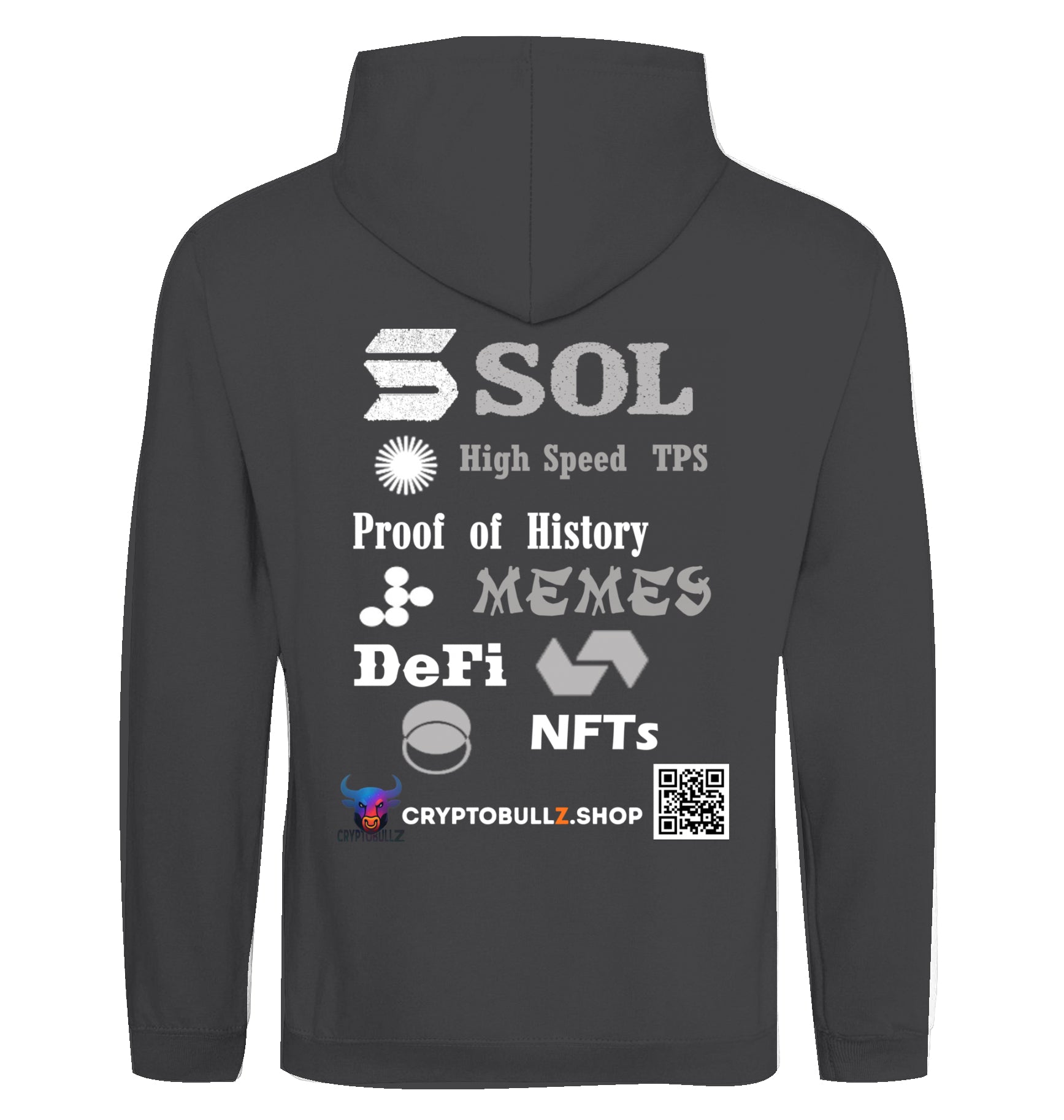 SOL Cryptobullz Hoodie beidseitig bedruckt