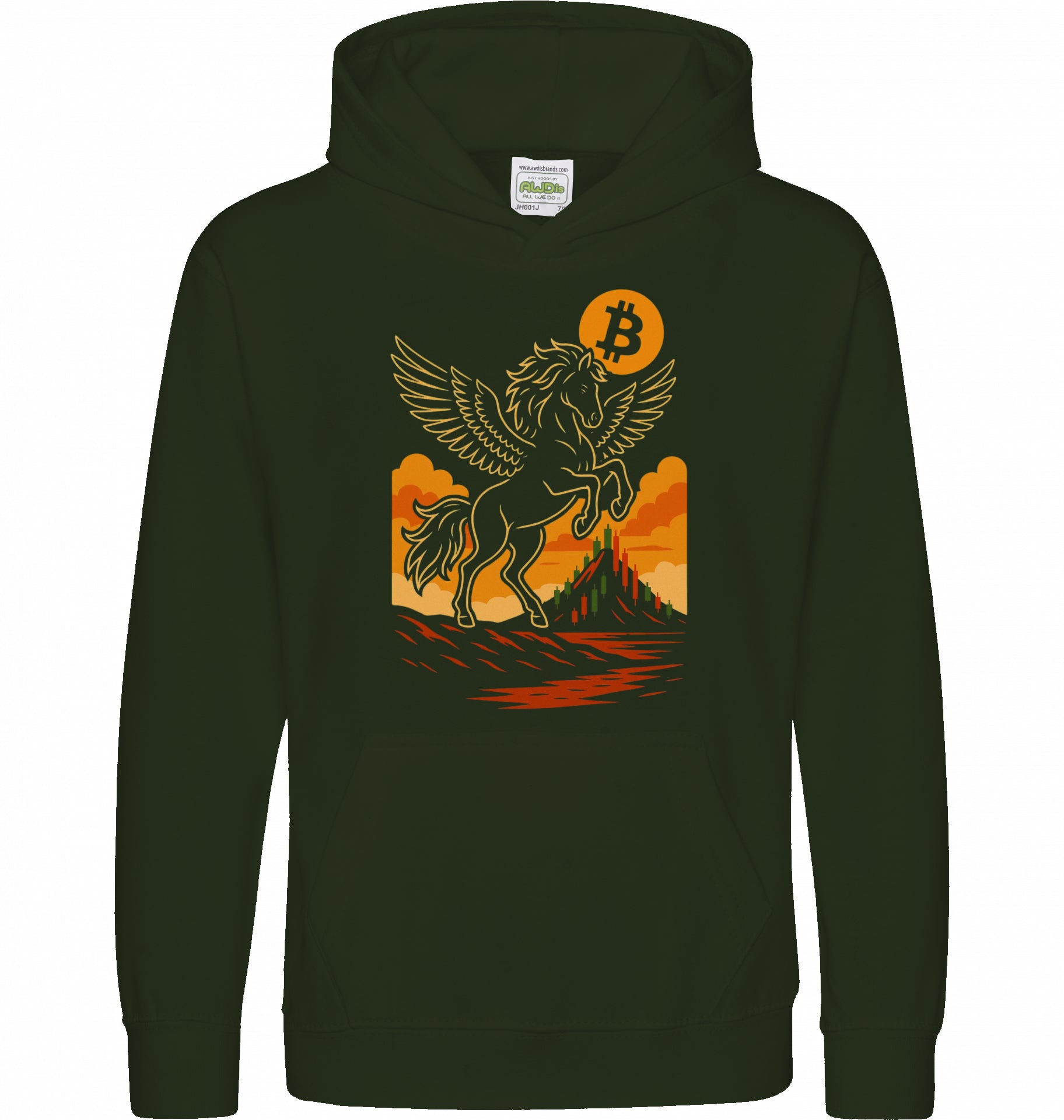 Bitcoin Unicorn Kids Hoodie