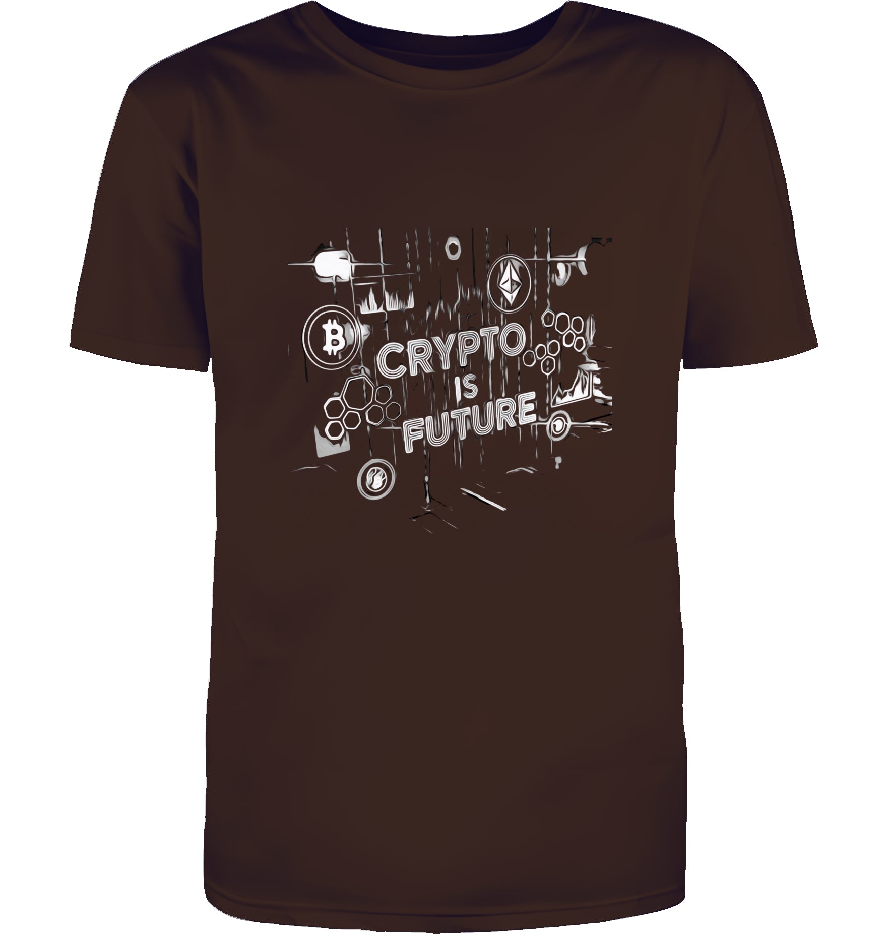 Crypto is Future Cryptobullz Edition beidsetig bedruckt T-Shirt