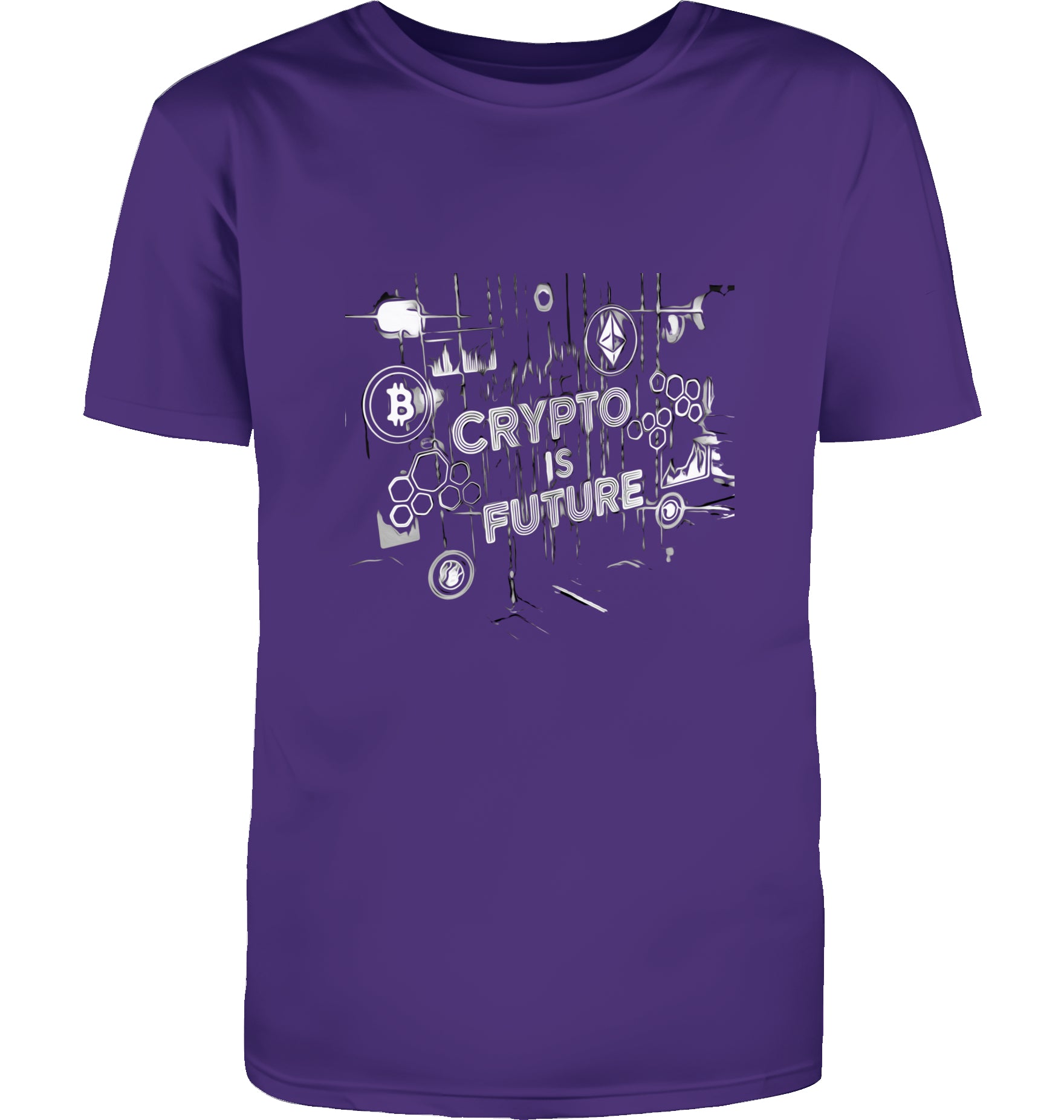 Crypto is Future Cryptobullz Edition beidsetig bedruckt T-Shirt