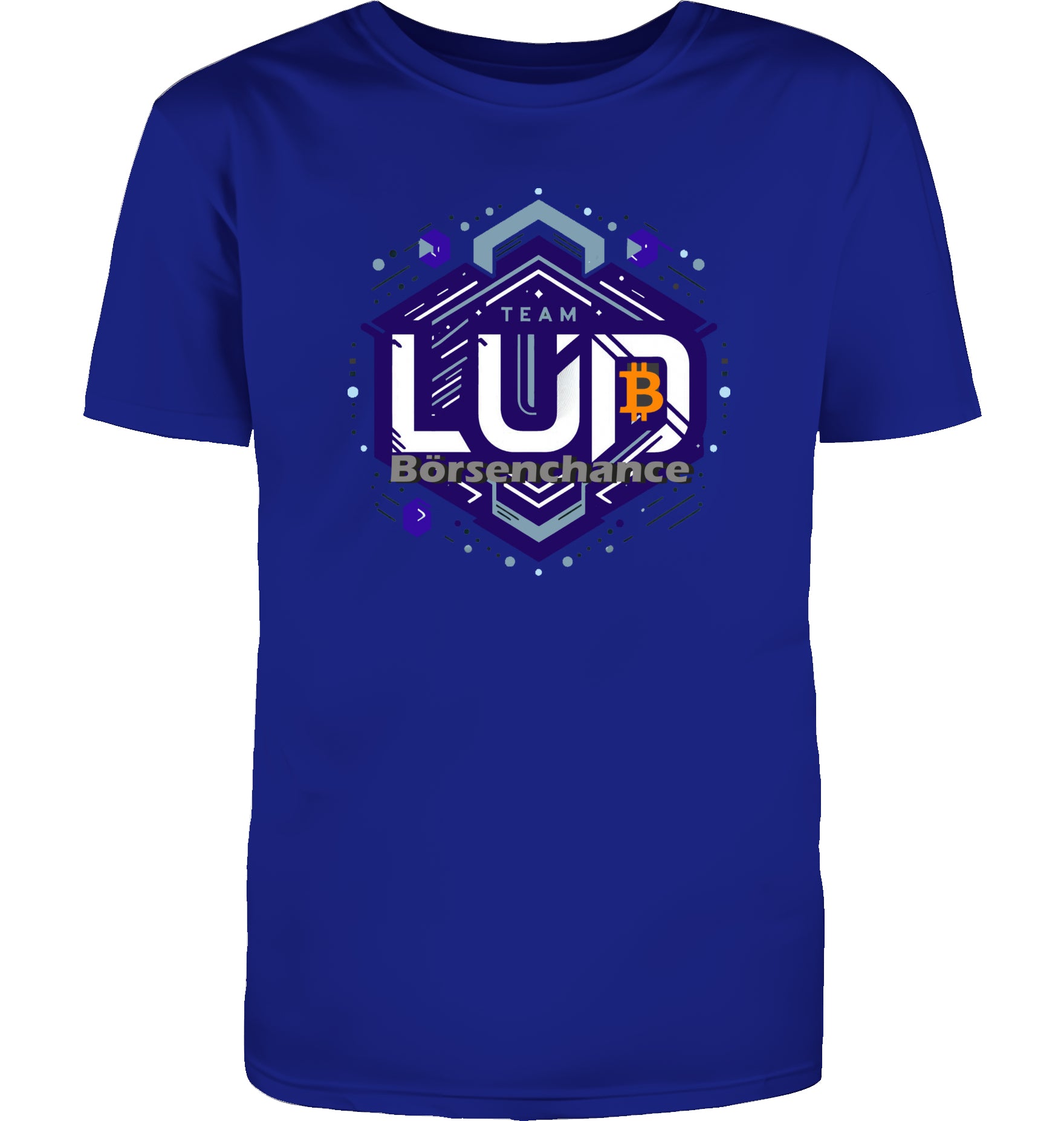 Crypto Lud blue T-Shirt beidseitig bedruckt
