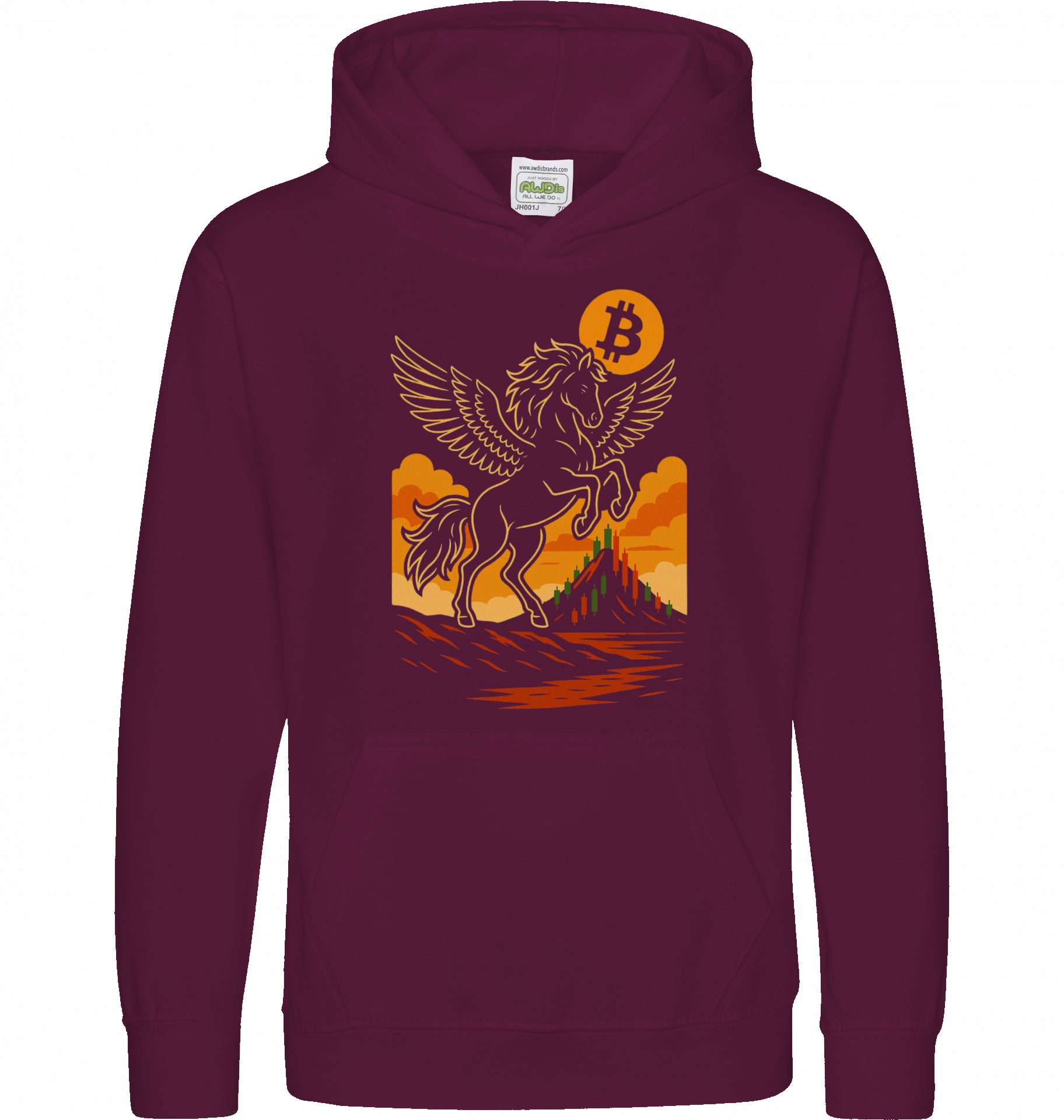 Bitcoin Unicorn Kids Hoodie