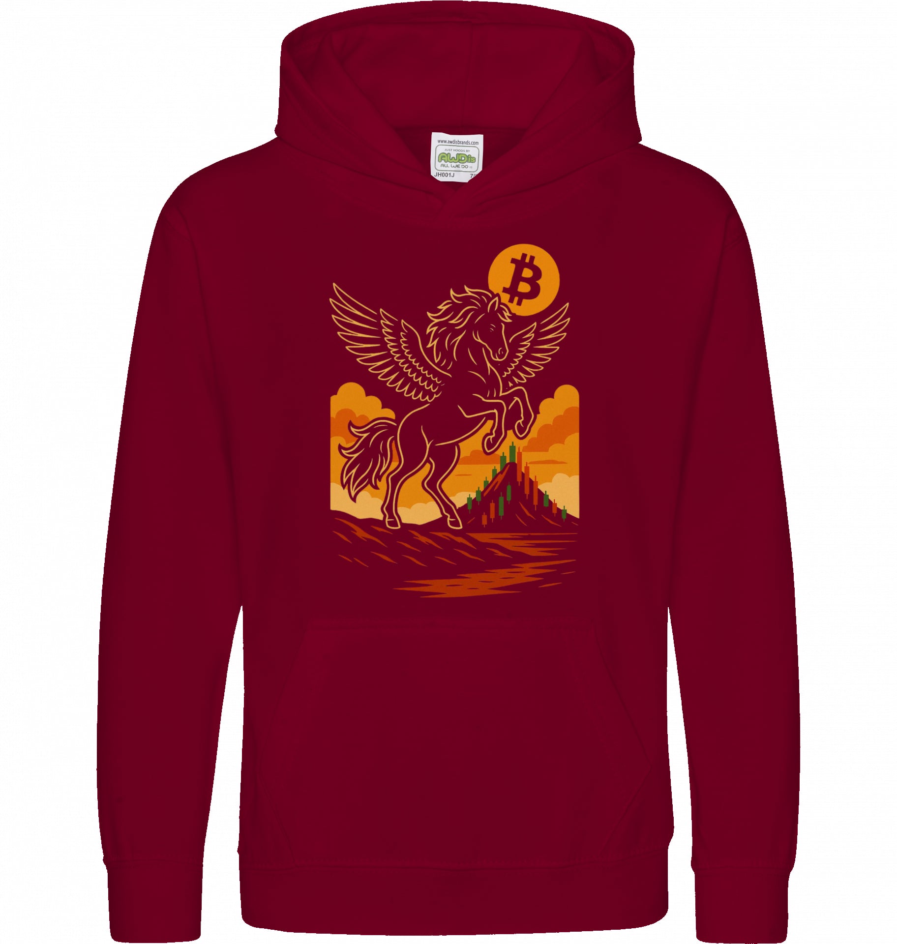 Bitcoin Unicorn Kids Hoodie