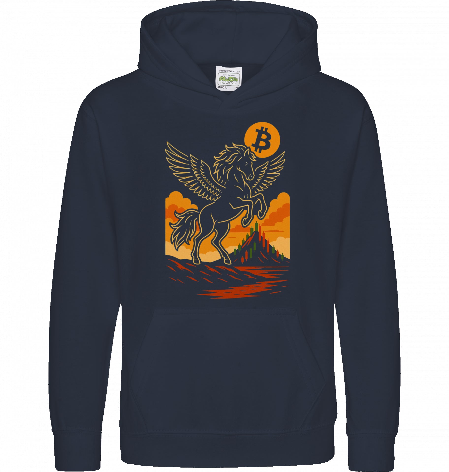 Bitcoin Unicorn Kids Hoodie