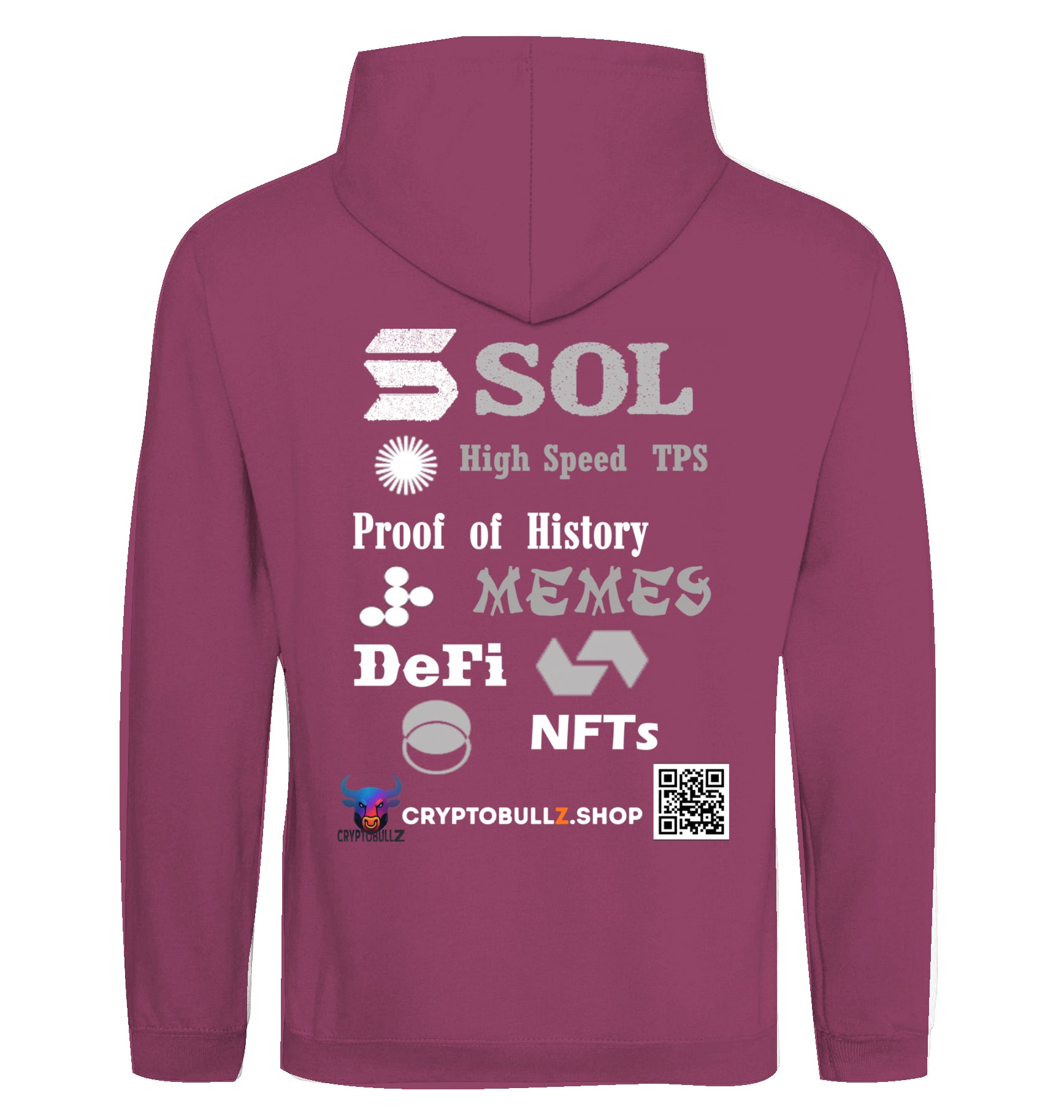 SOL Cryptobullz Hoodie beidseitig bedruckt