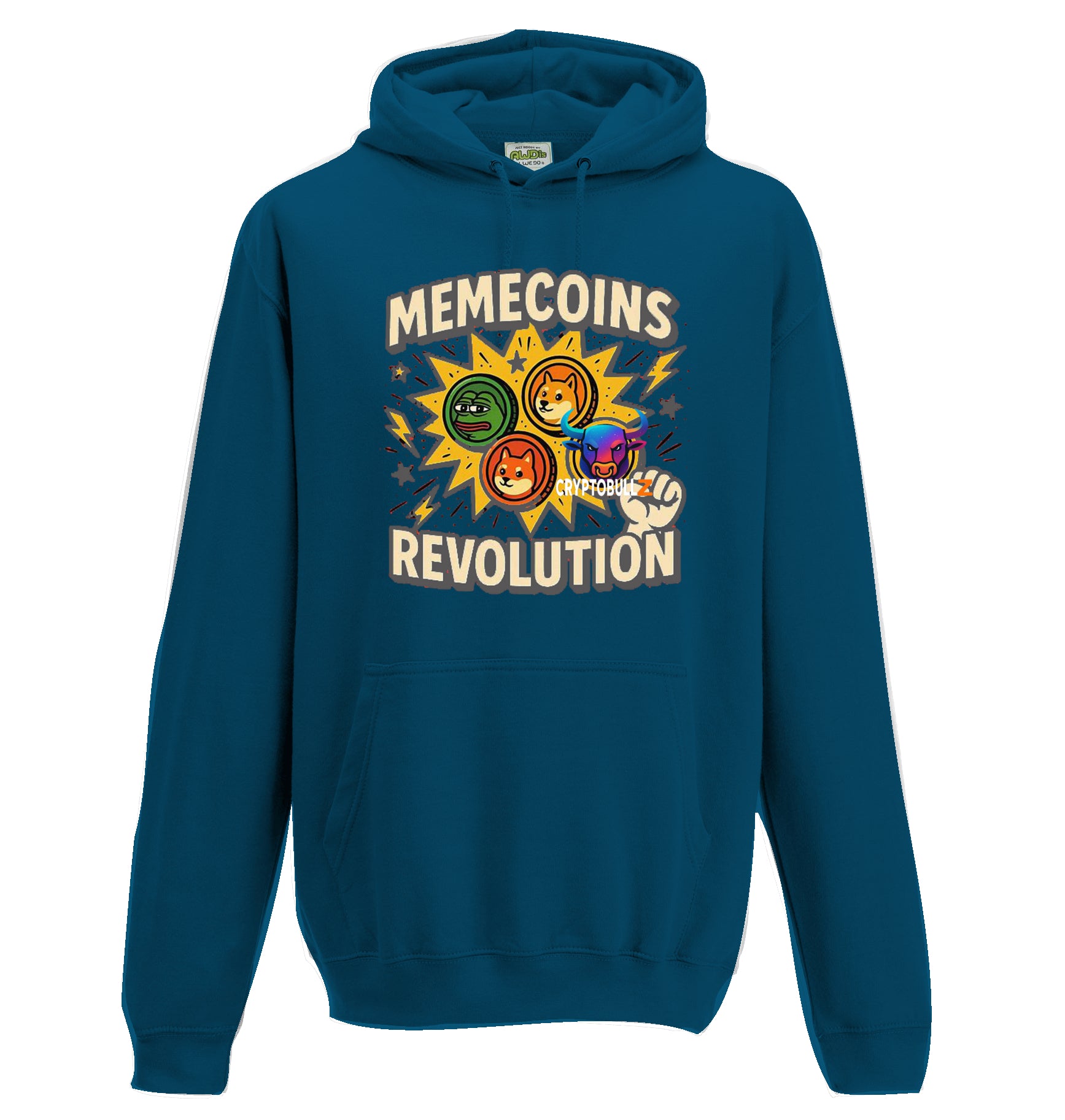 Memecoins Revolution Cryptobullz Hoodie