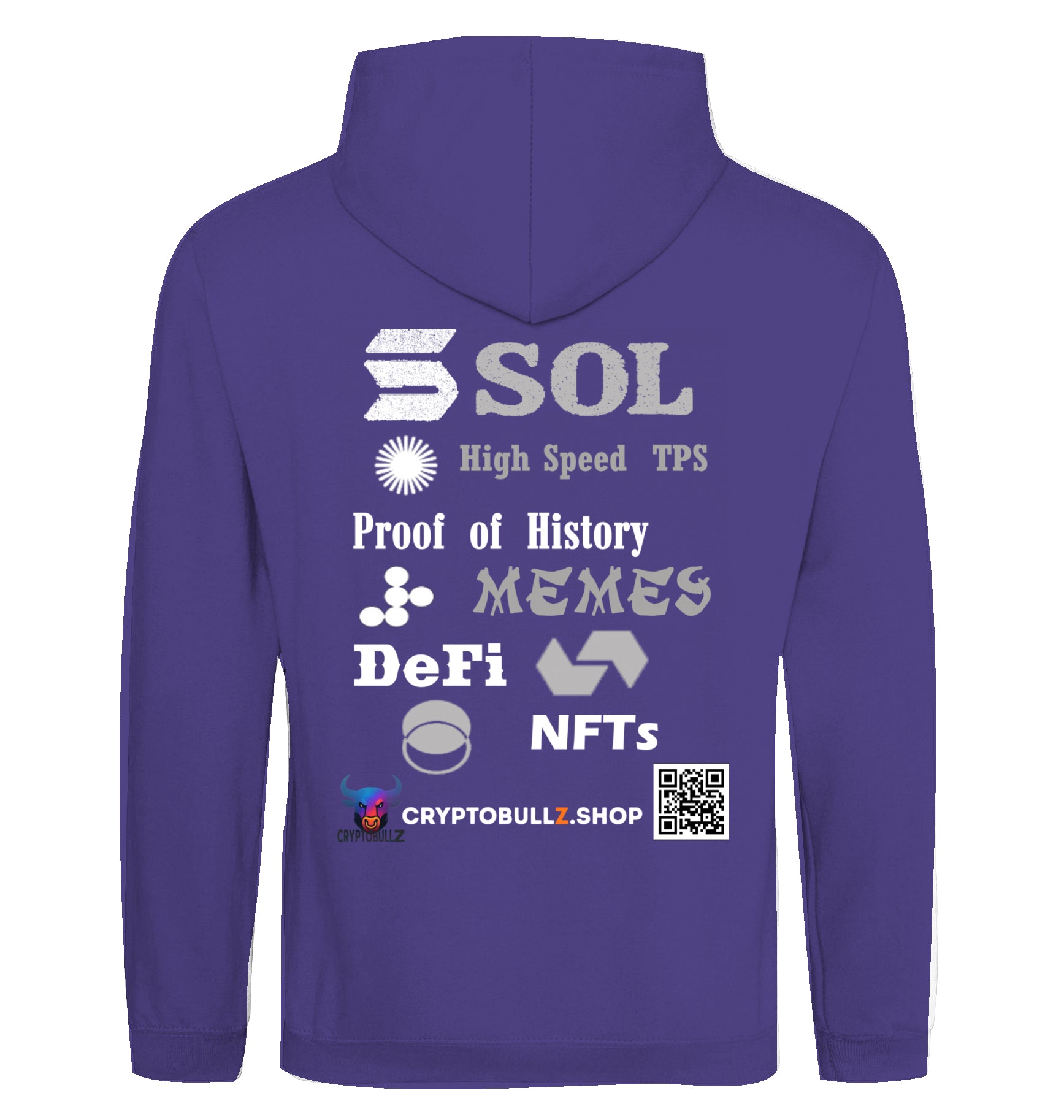 SOL Cryptobullz Hoodie beidseitig bedruckt