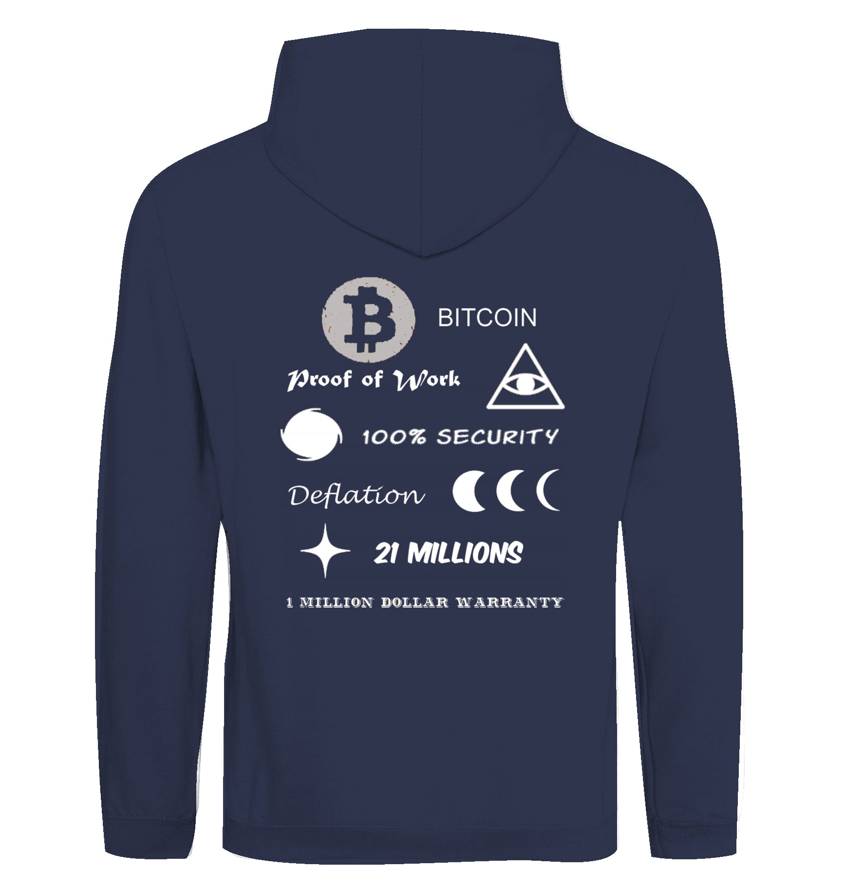 BTC Hoodie beidseitig bedruckt