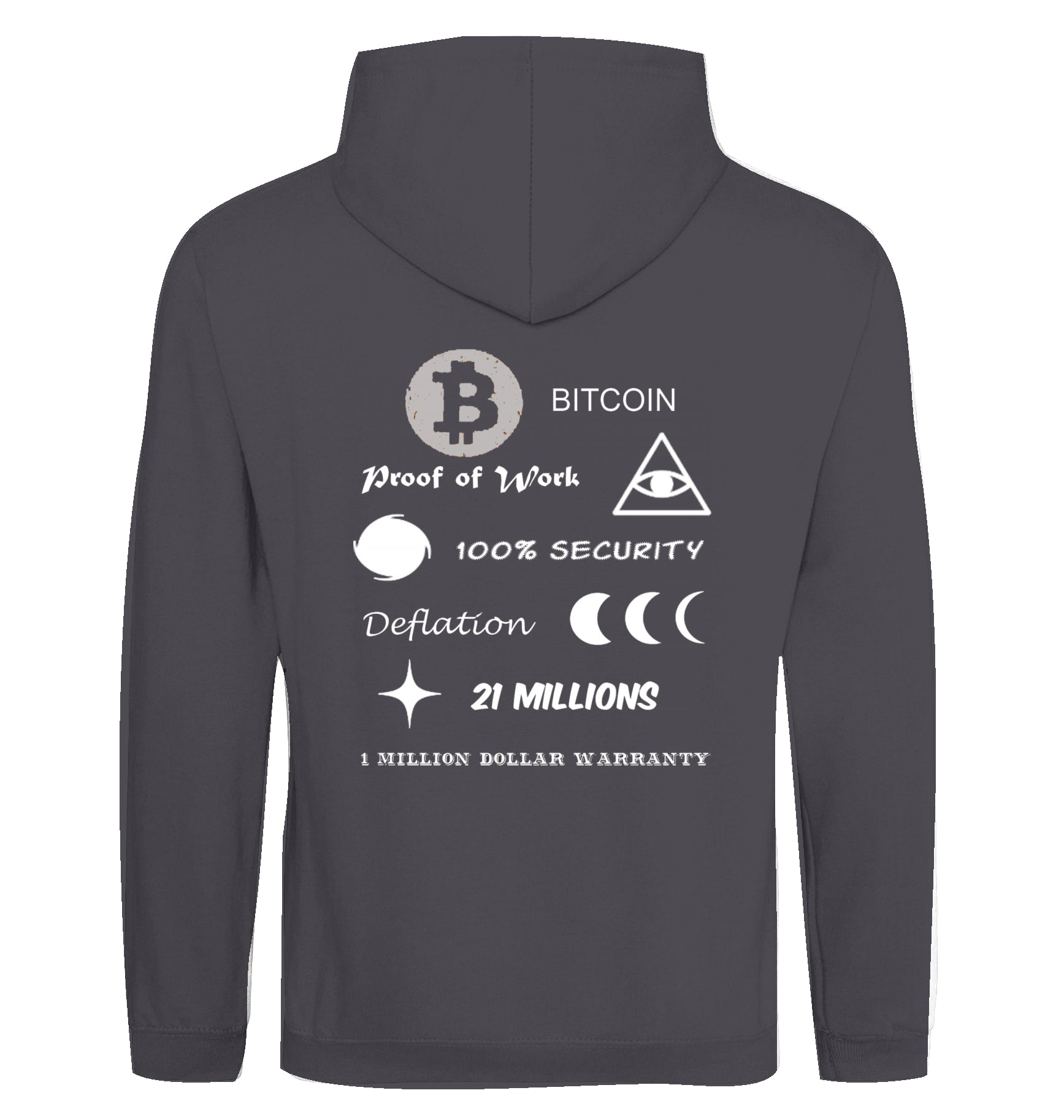 BTC Hoodie beidseitig bedruckt