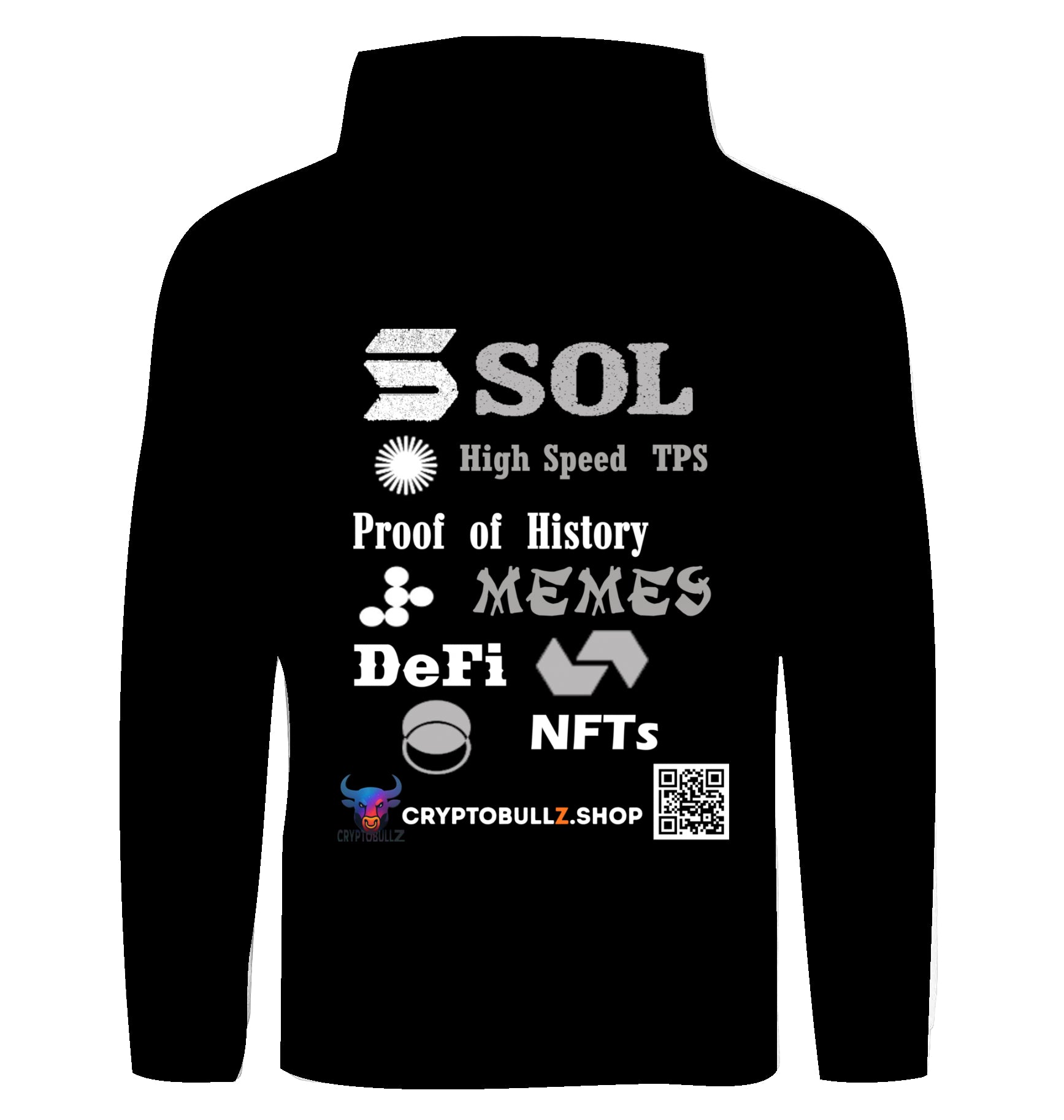SOL Cryptobullz Hoodie beidseitig bedruckt