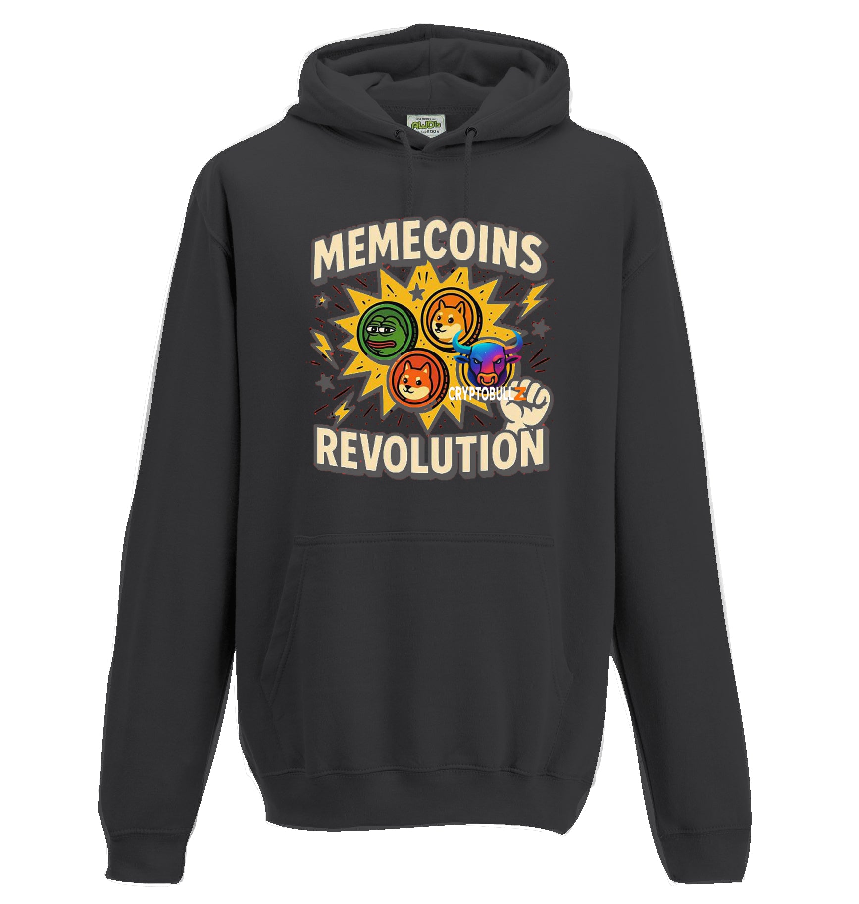 Memecoins Revolution Cryptobullz Hoodie