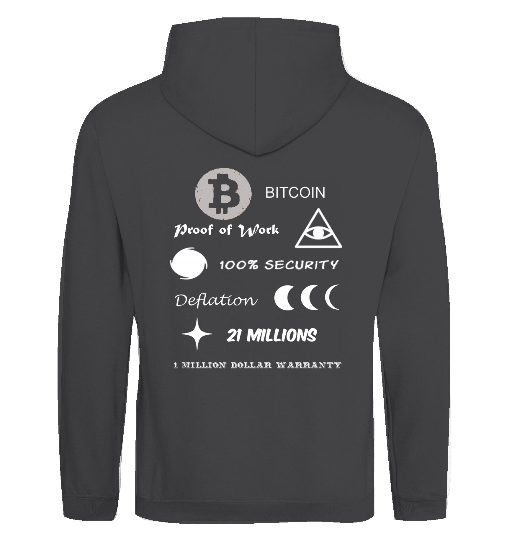 BTC Hoodie beidseitig bedruckt