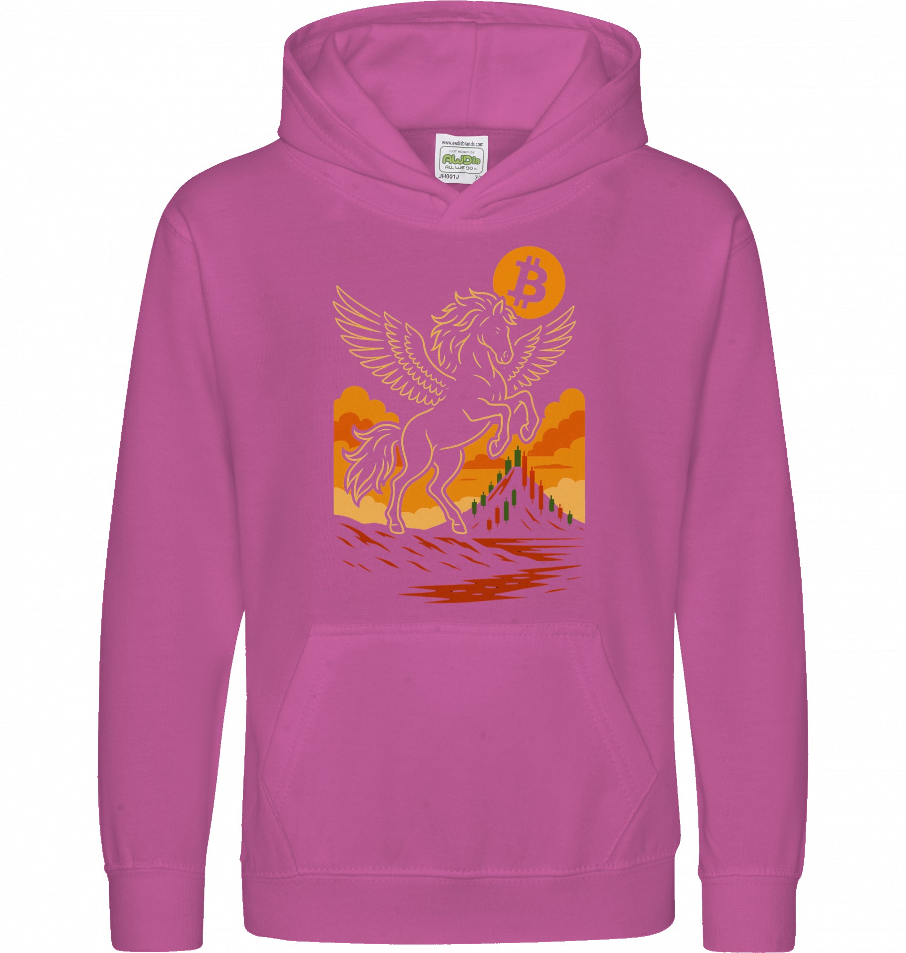 Bitcoin Unicorn Kids Hoodie