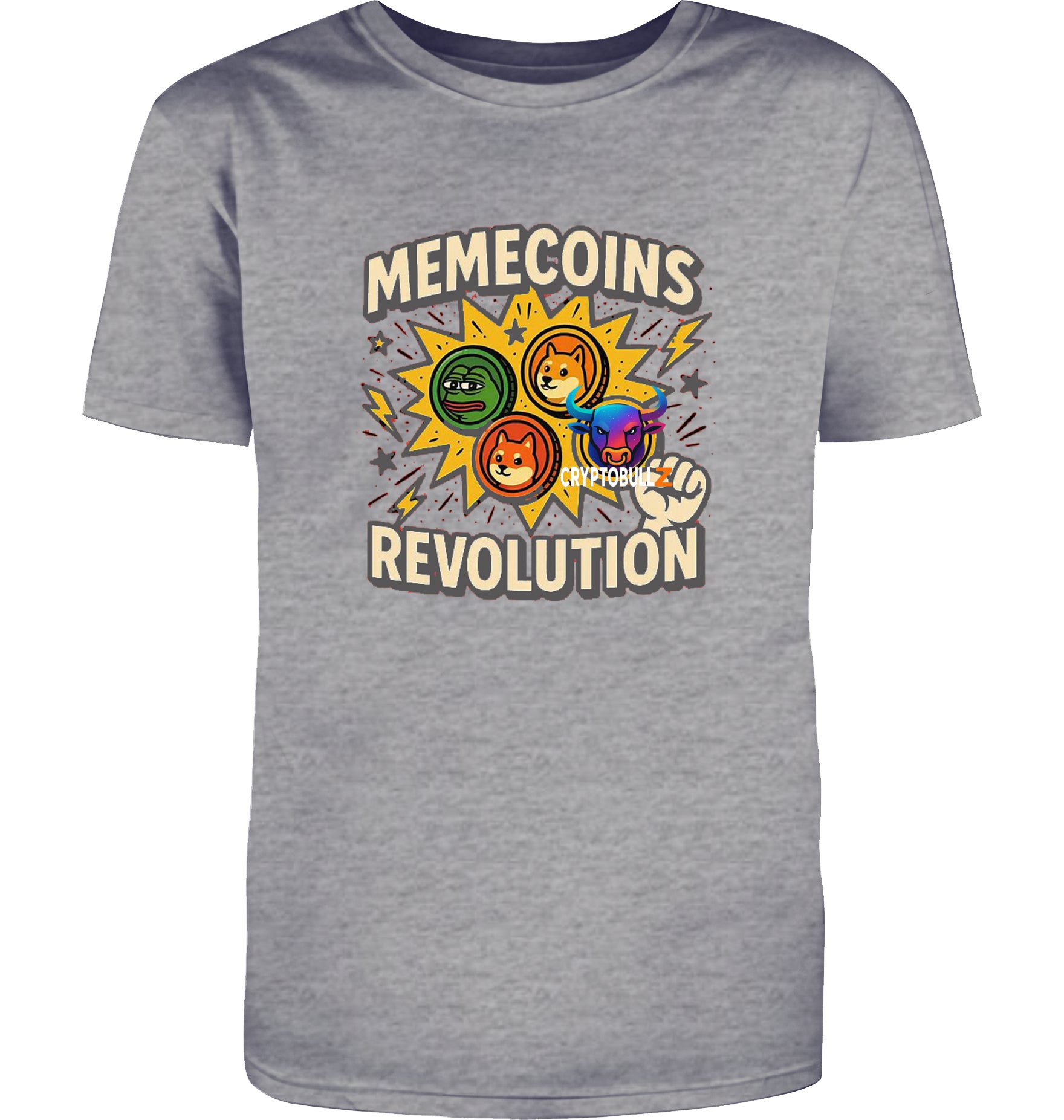 Memecoins Revolution Cryptobullz  T-Shirt