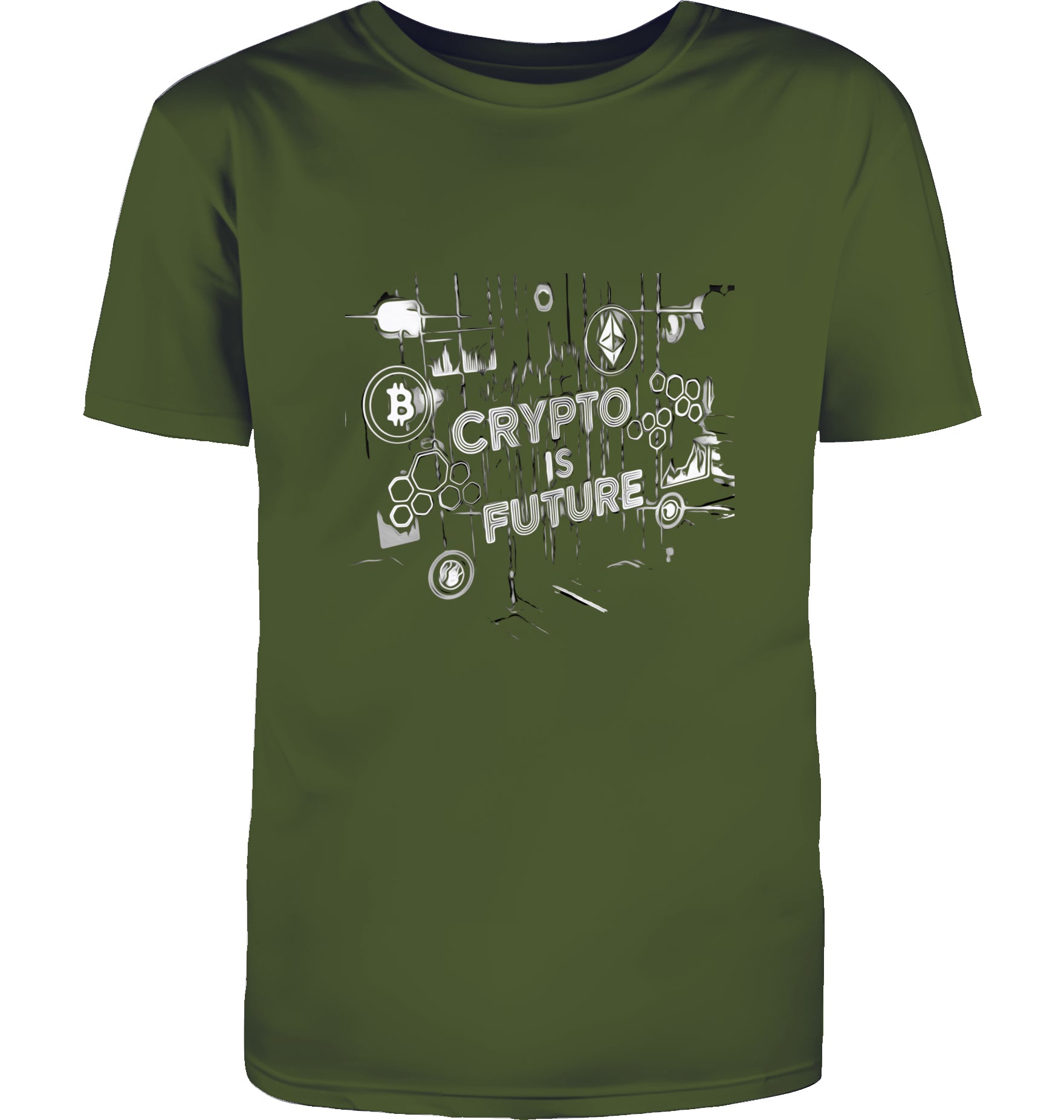 Crypto is Future Cryptobullz Edition beidsetig bedruckt T-Shirt