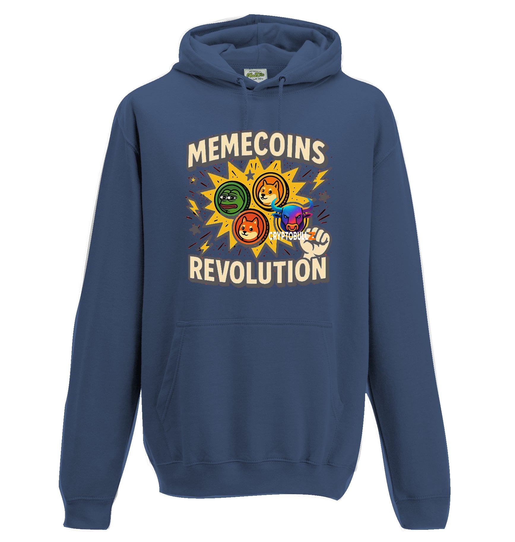 Memecoins Revolution Cryptobullz Hoodie