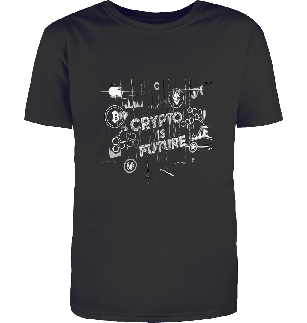 Crypto is Future Cryptobullz Edition beidsetig bedruckt T-Shirt