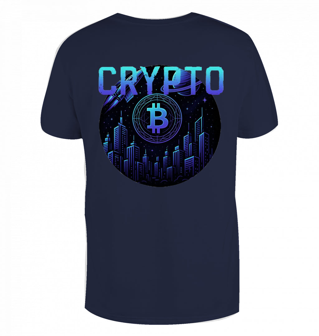 Crypto Lud blue T-Shirt beidseitig bedruckt