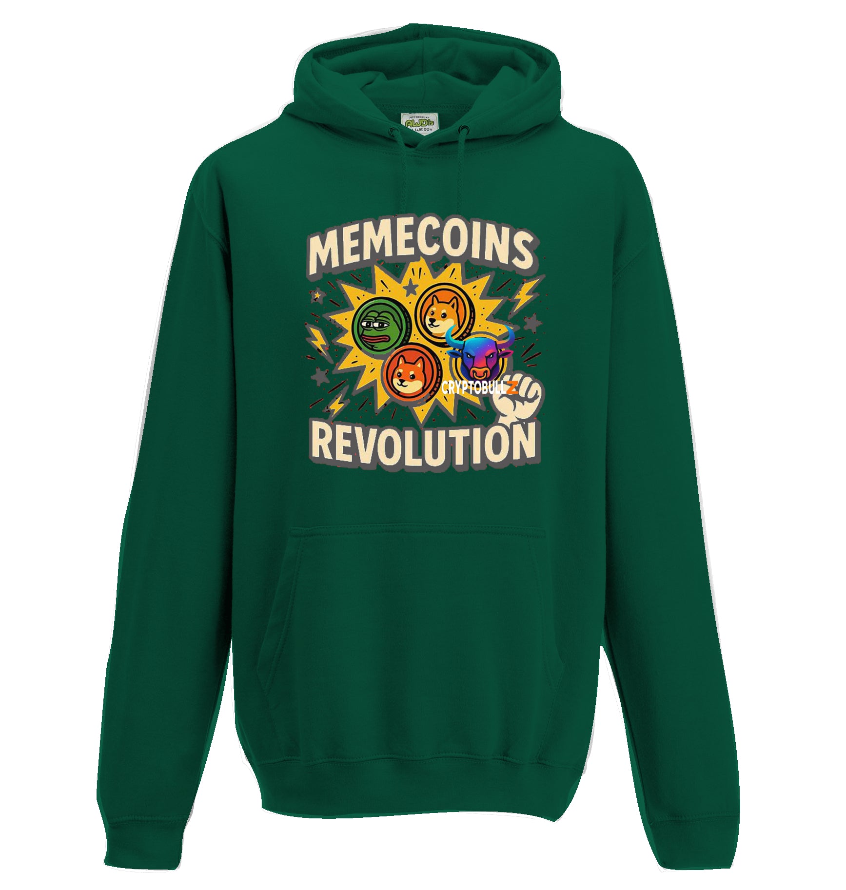 Memecoins Revolution Cryptobullz Hoodie
