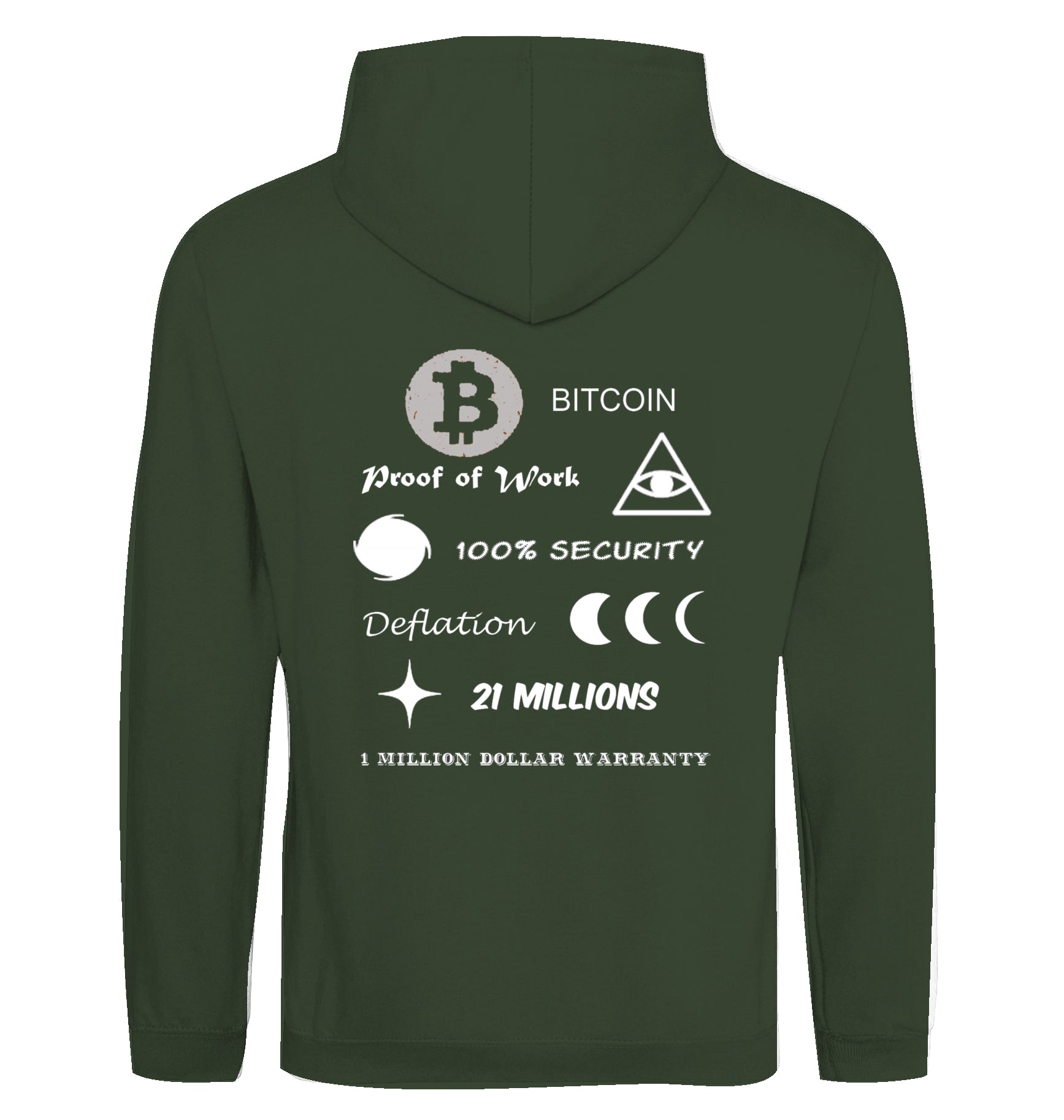 BTC Hoodie beidseitig bedruckt
