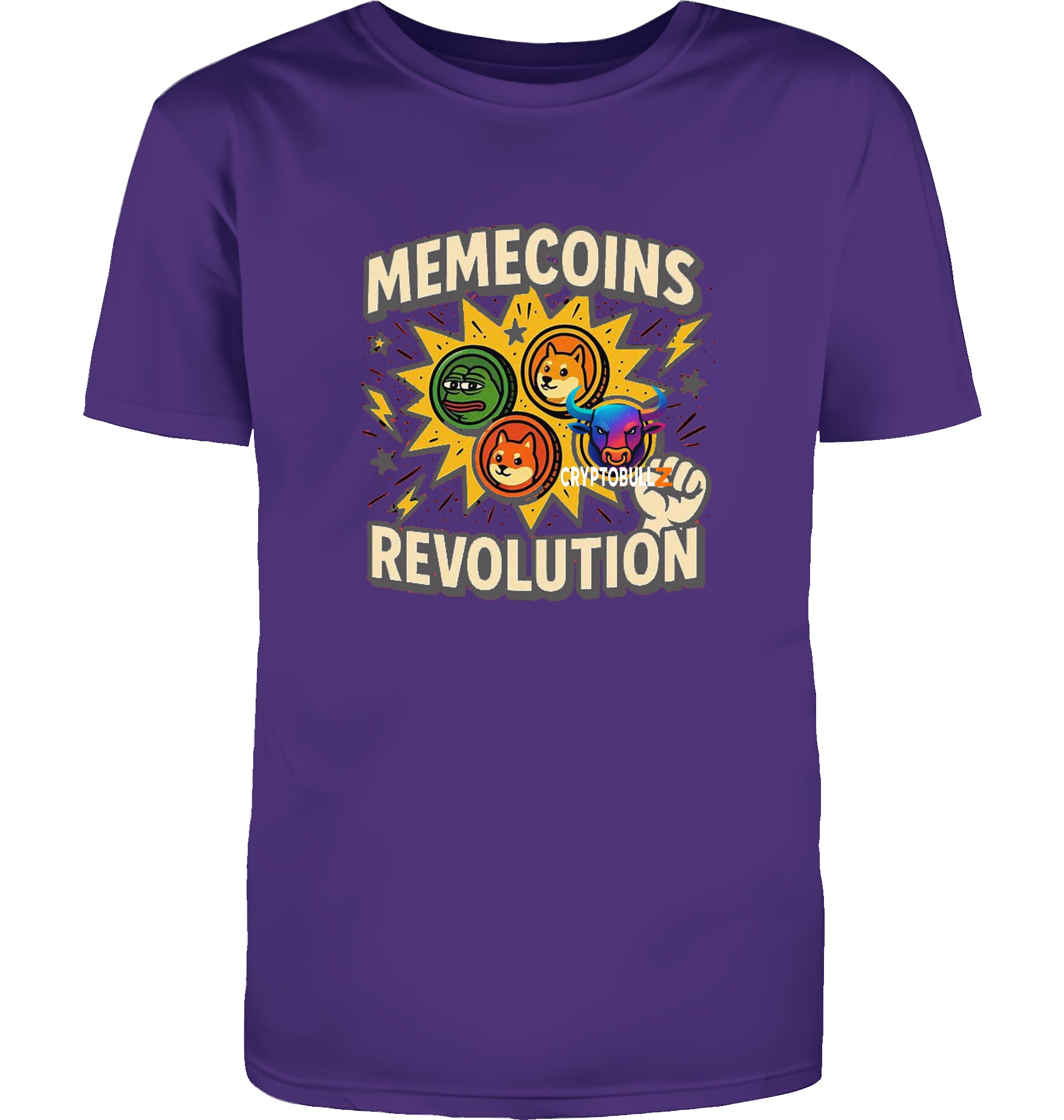 Memecoins Revolution Cryptobullz  T-Shirt