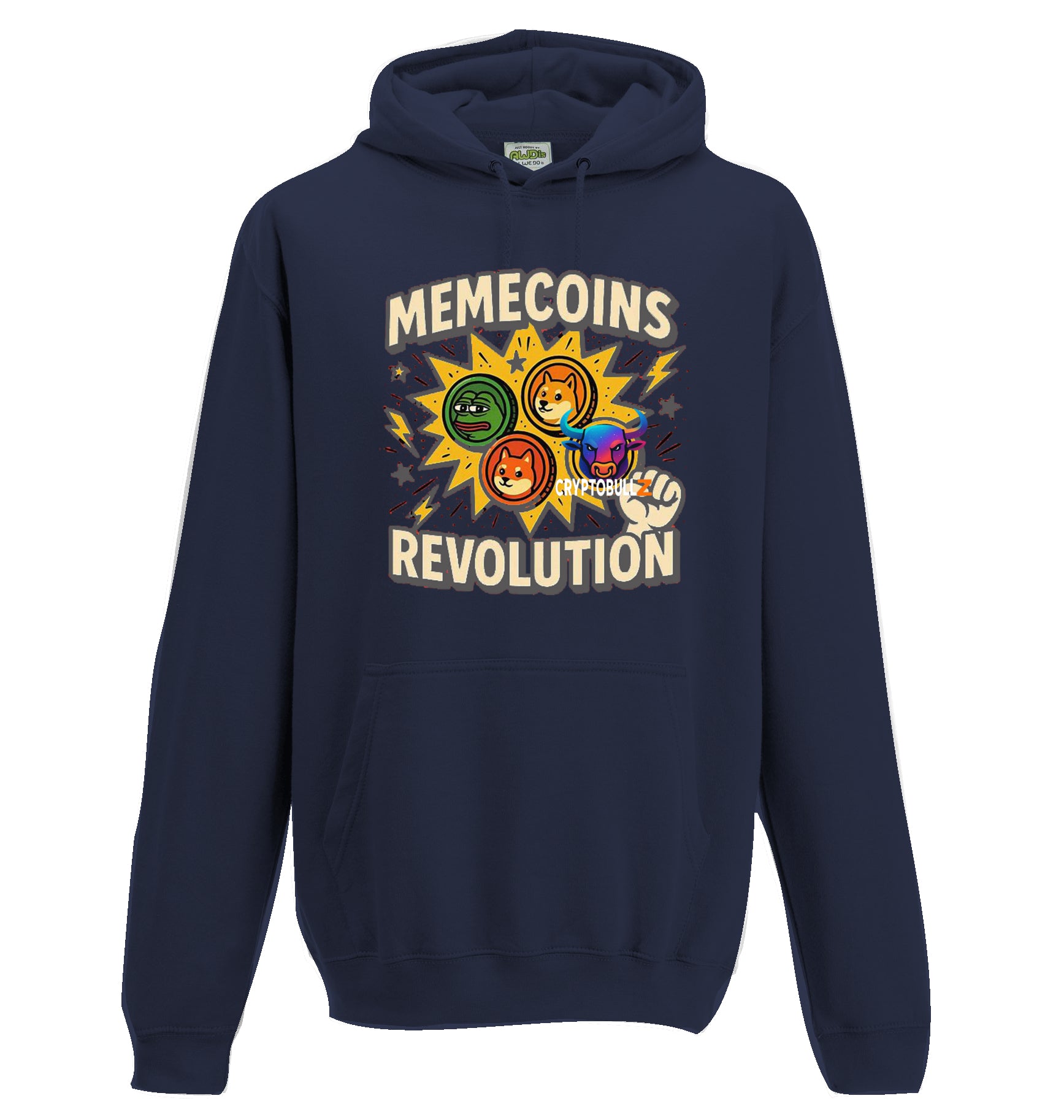 Memecoins Revolution Cryptobullz Hoodie