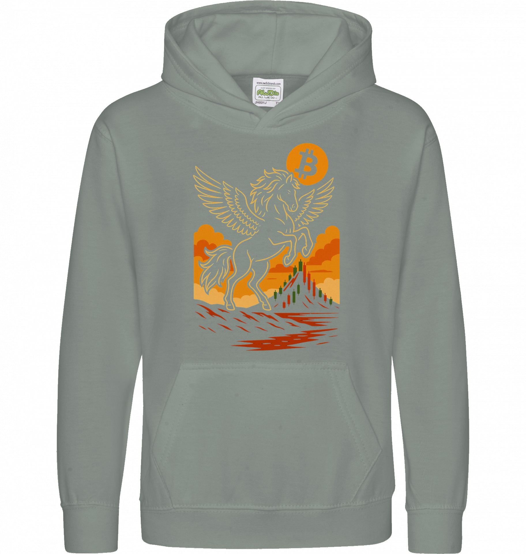 Bitcoin Unicorn Kids Hoodie