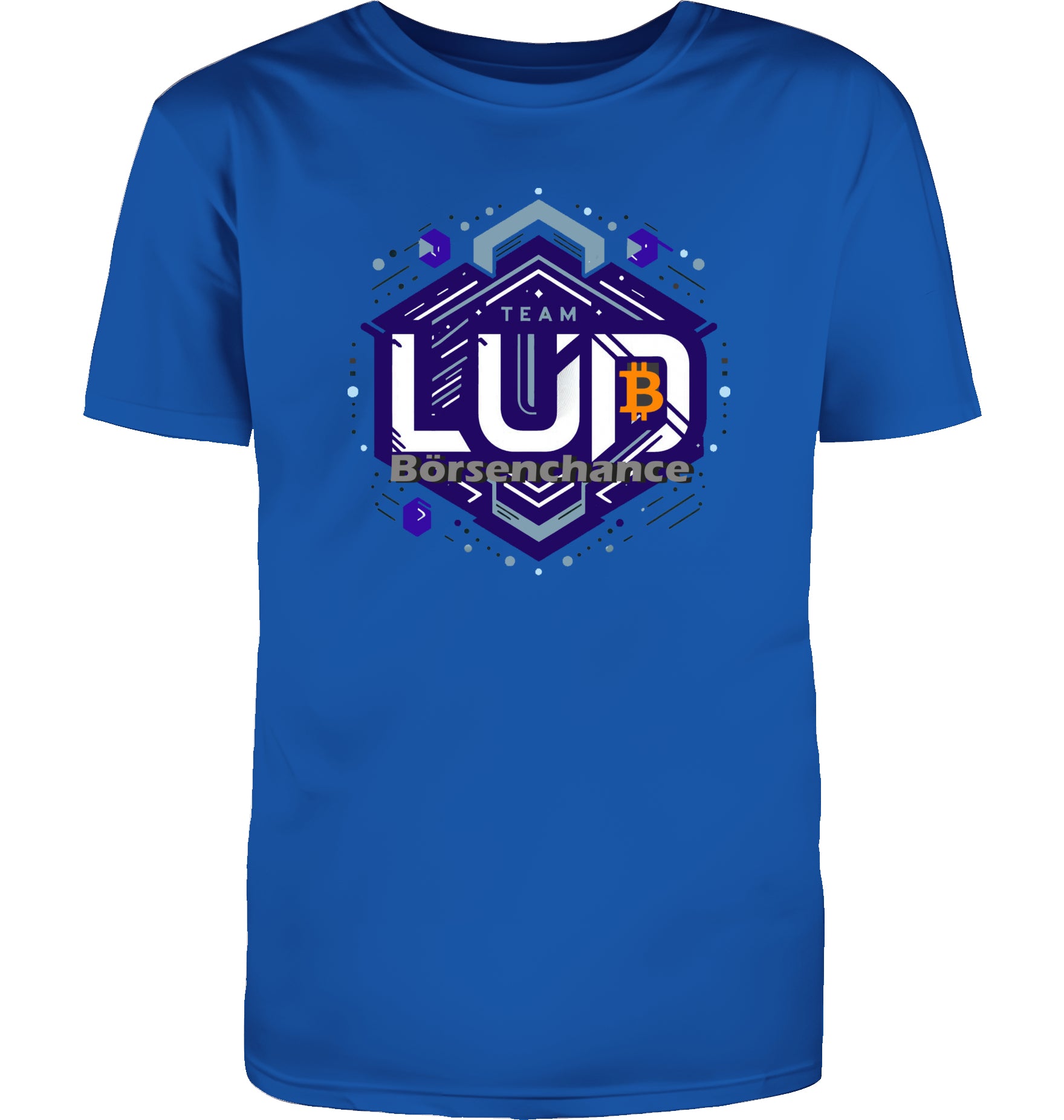 Crypto Lud blue T-Shirt beidseitig bedruckt