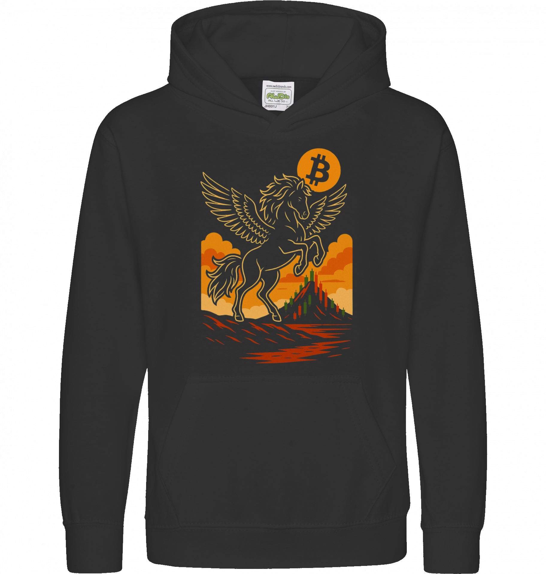 Bitcoin Unicorn Kids Hoodie