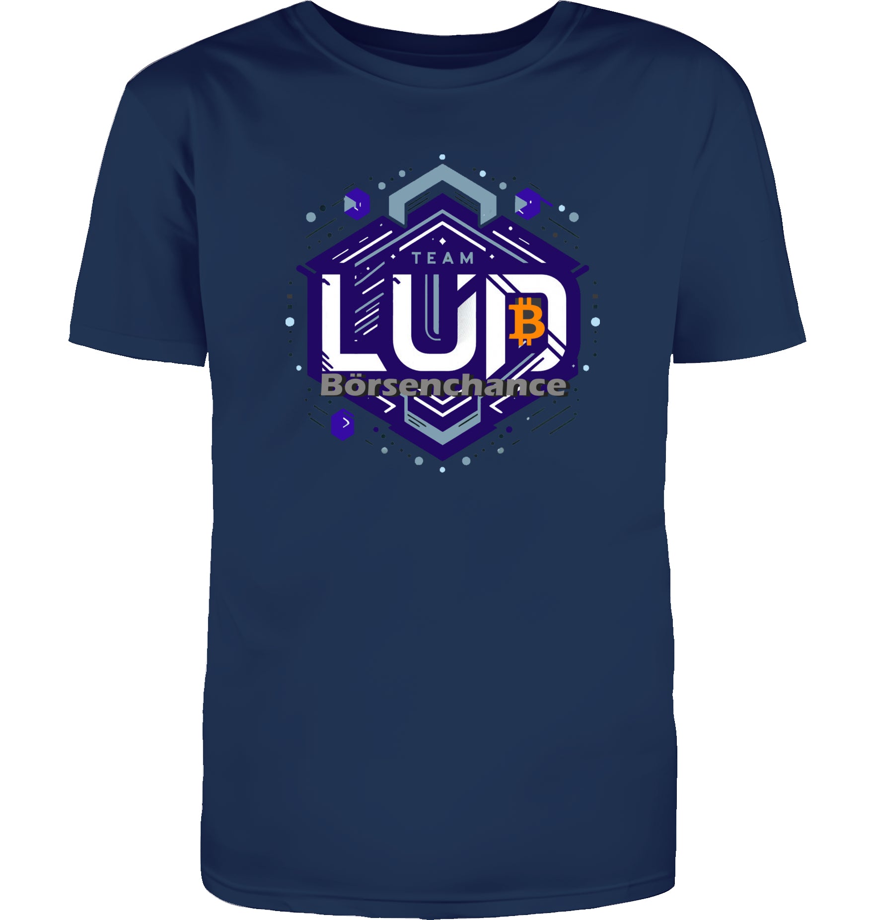 Crypto Lud blue T-Shirt beidseitig bedruckt