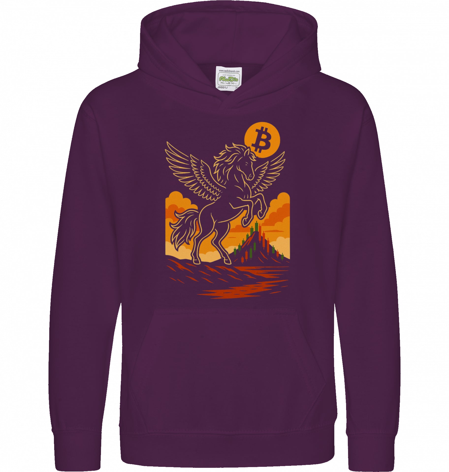 Bitcoin Unicorn Kids Hoodie