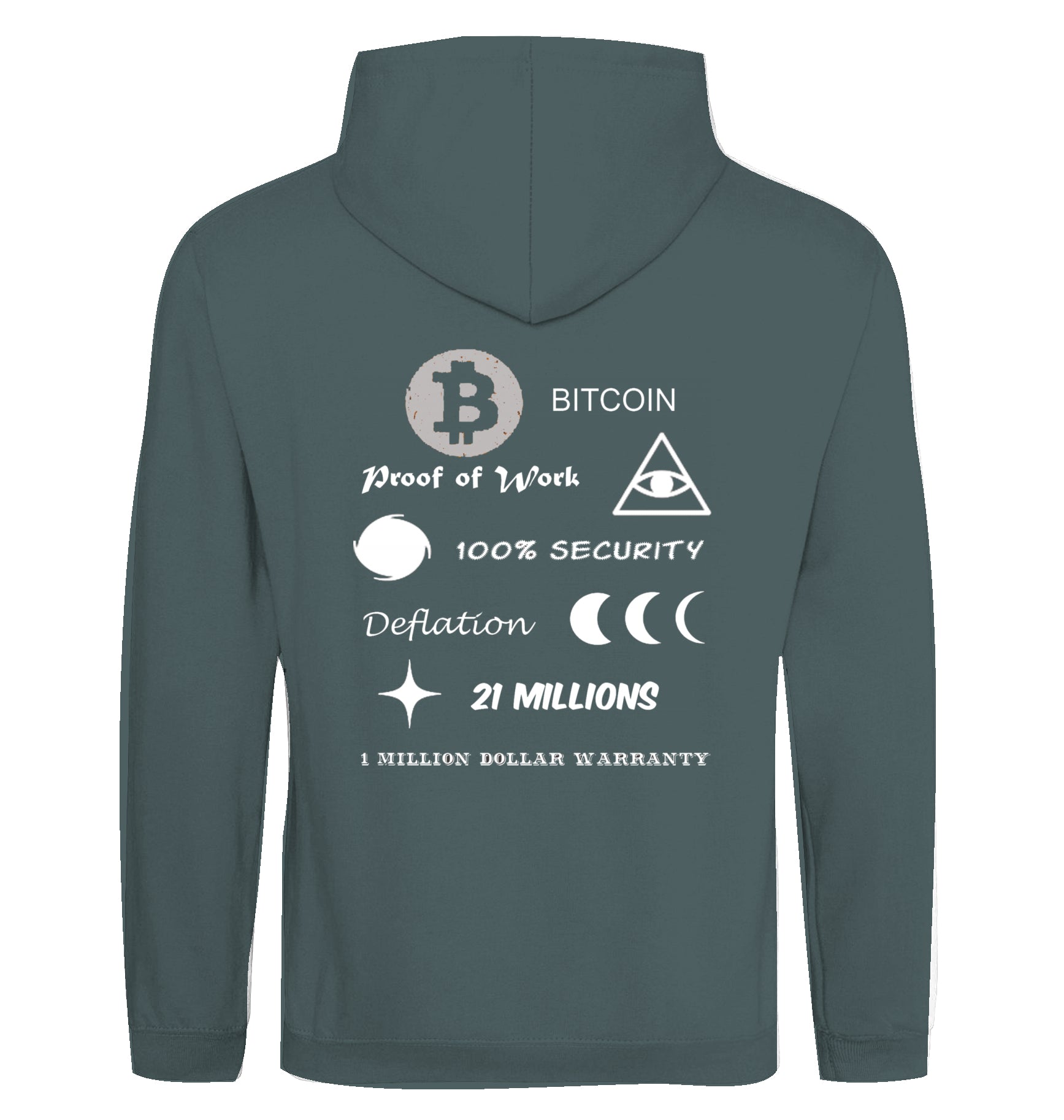 BTC Hoodie beidseitig bedruckt