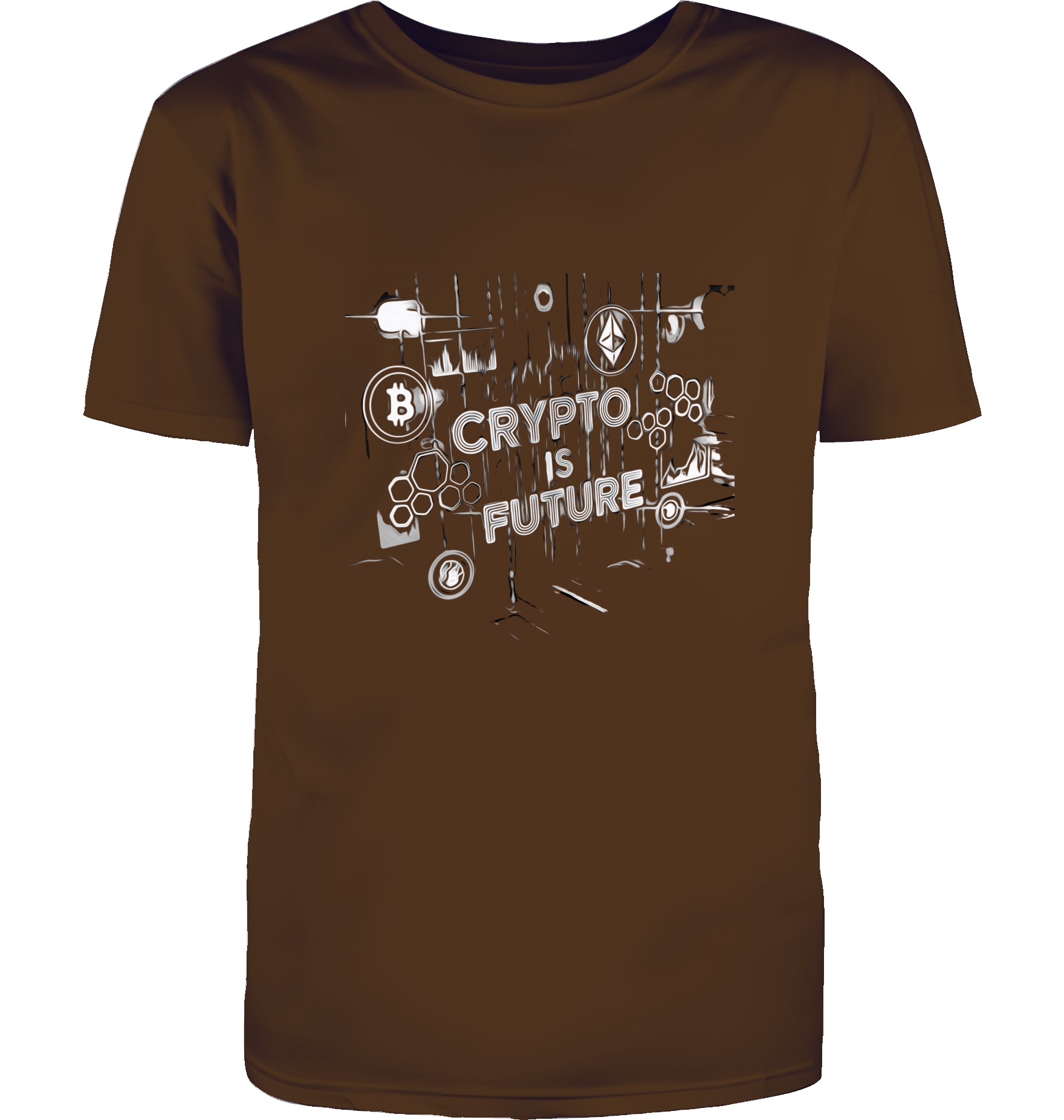 Crypto is Future Cryptobullz Edition beidsetig bedruckt T-Shirt