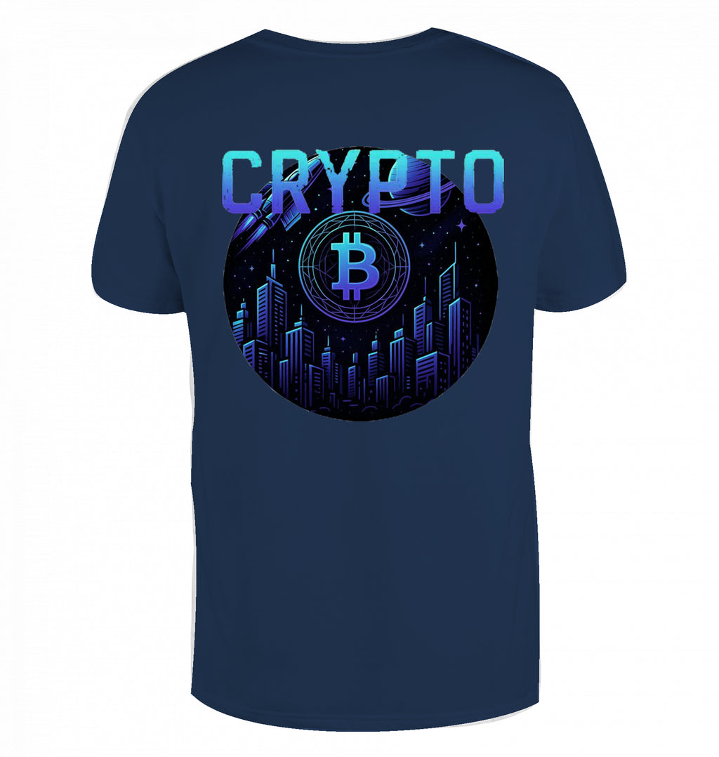 Crypto Lud blue T-Shirt beidseitig bedruckt