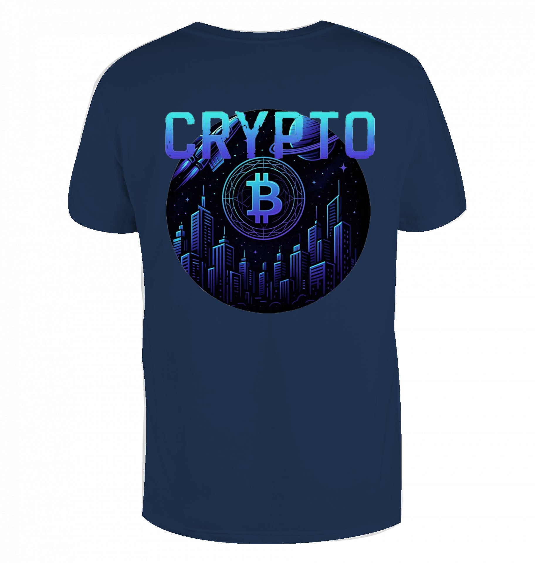 Crypto Lud blue T-Shirt beidseitig bedruckt