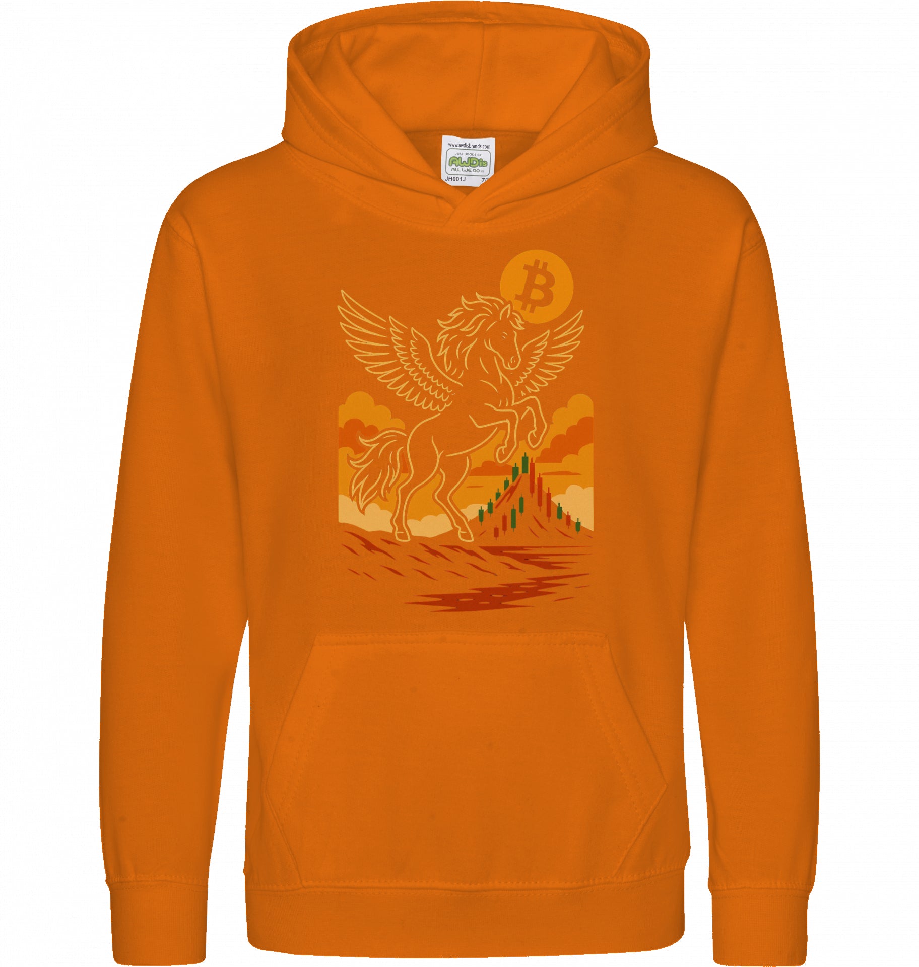 Bitcoin Unicorn Kids Hoodie