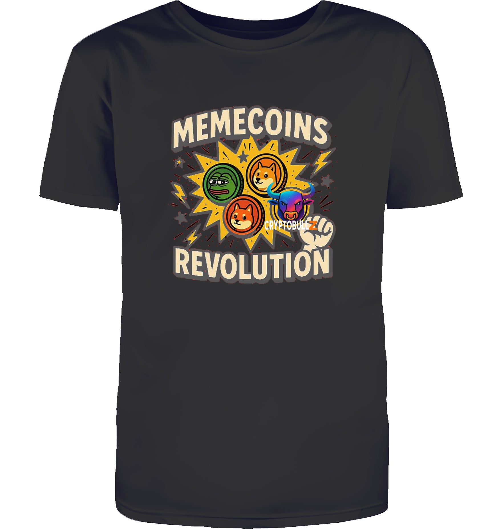 Memecoins Revolution Cryptobullz  T-Shirt