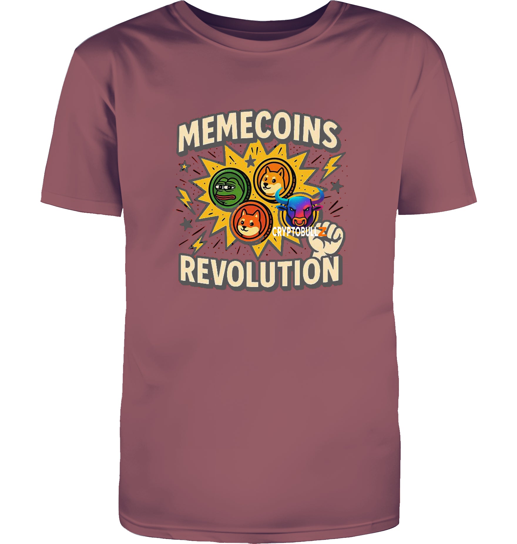 Memecoins Revolution Cryptobullz  T-Shirt