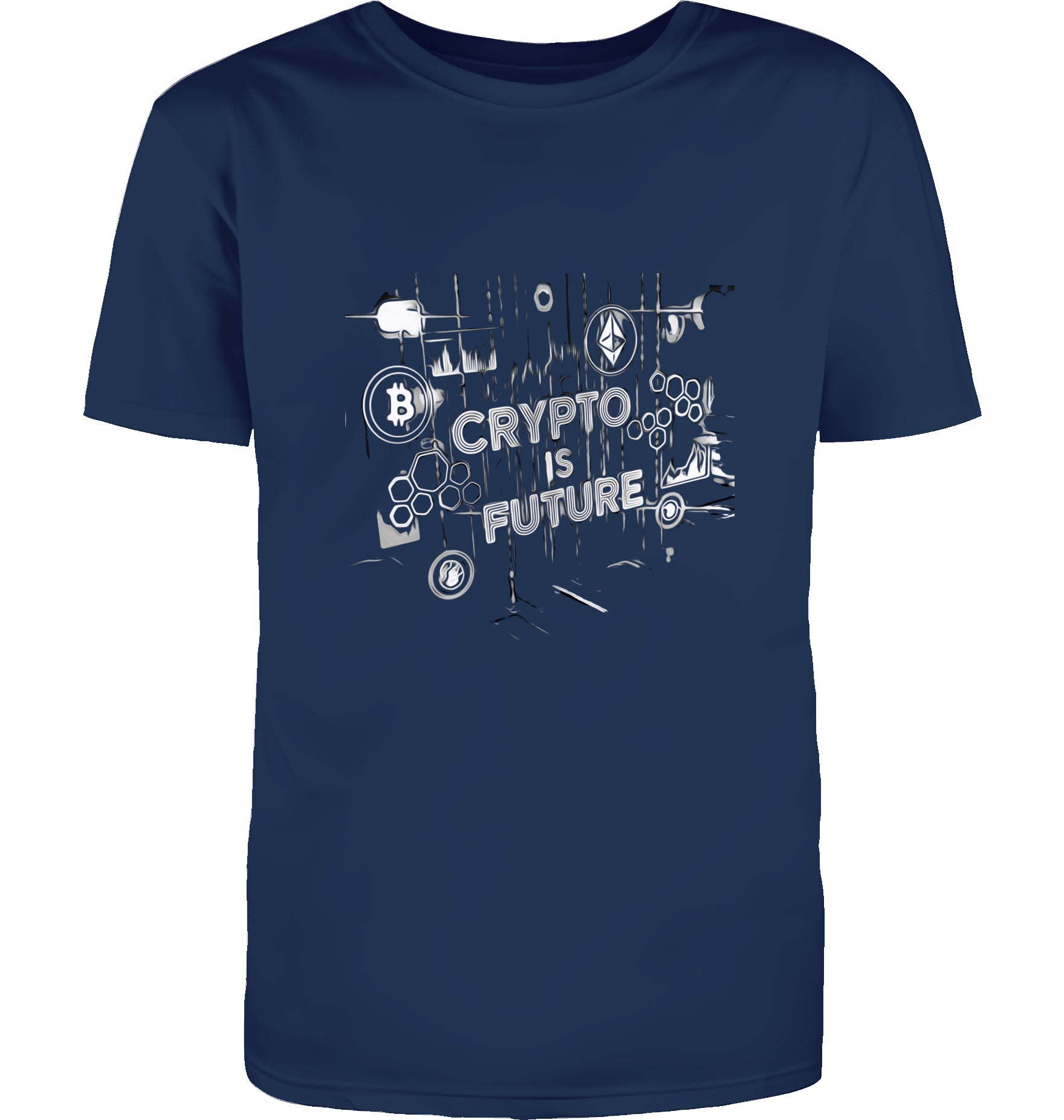 Crypto is Future Cryptobullz Edition beidsetig bedruckt T-Shirt