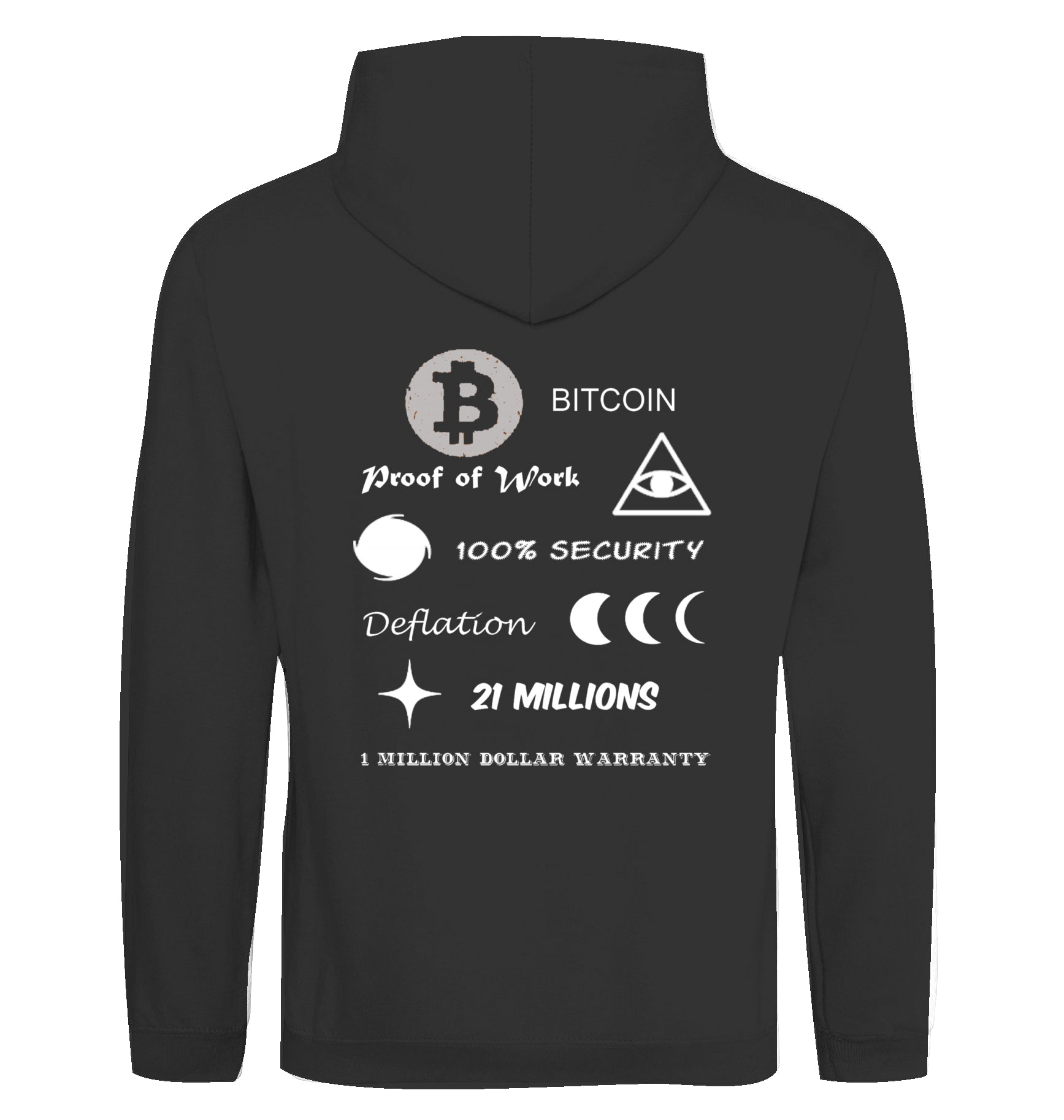 BTC Hoodie beidseitig bedruckt