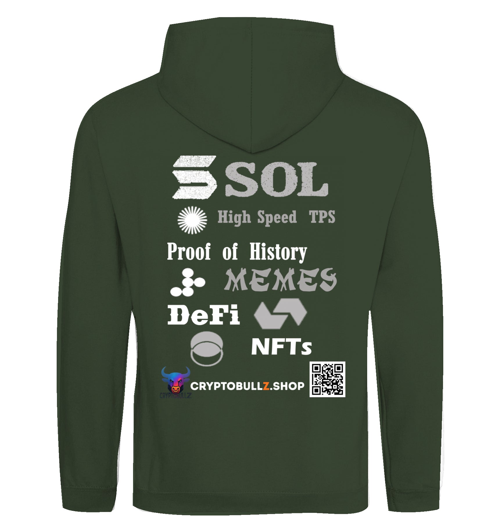 SOL Cryptobullz Hoodie beidseitig bedruckt