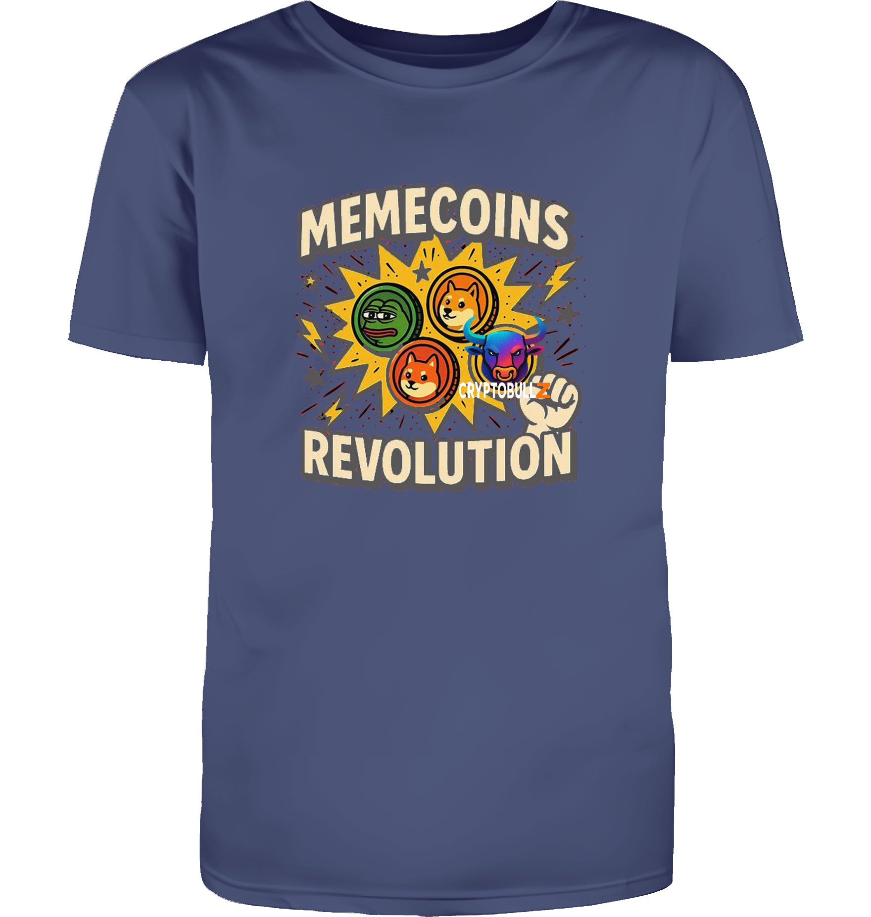 Memecoins Revolution Cryptobullz  T-Shirt